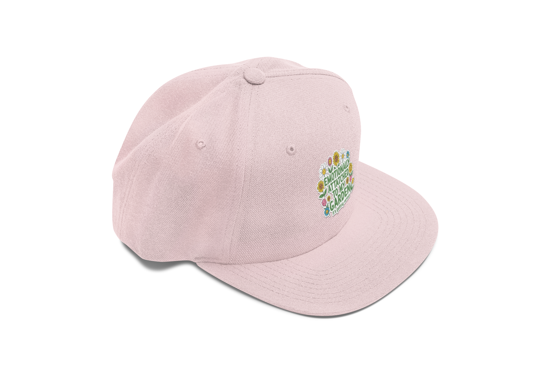 Cap — "Emotionally Attached to My Garden" Floral Hat