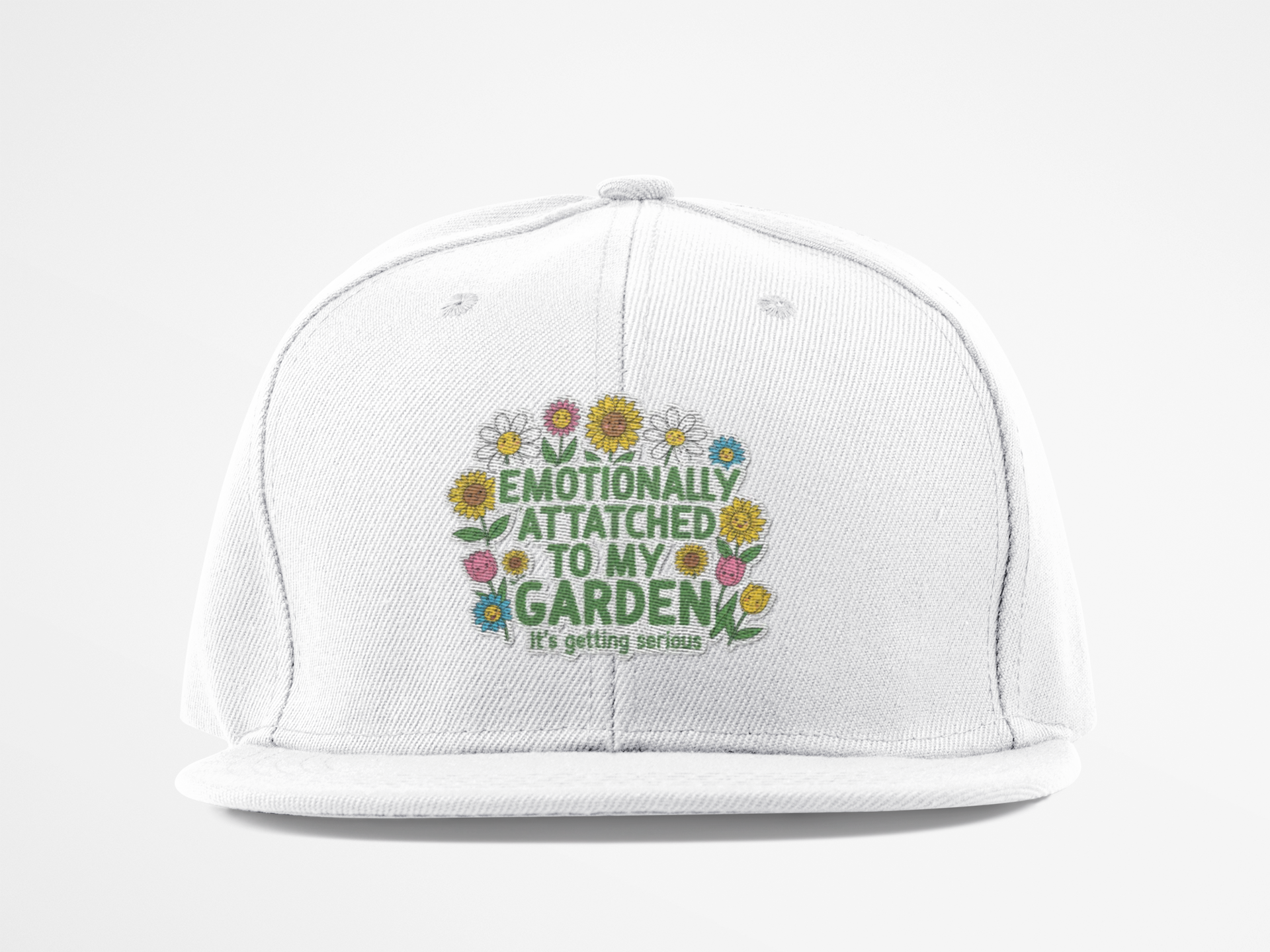 Cap — "Emotionally Attached to My Garden" Floral Hat