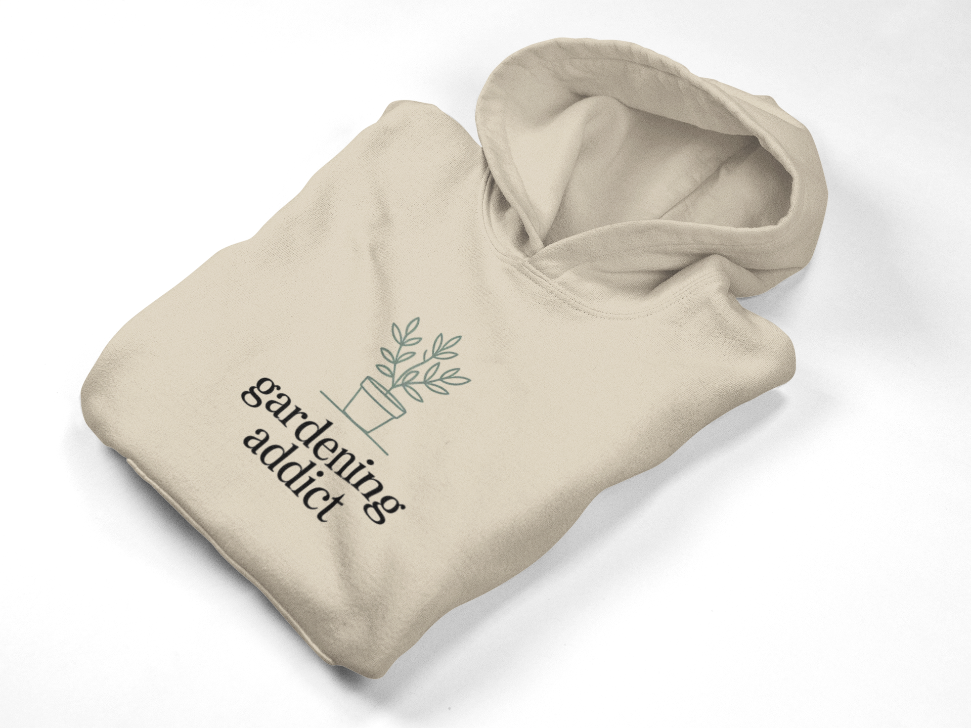 Gardening Addict Hoodie — Minimal Plant Lover Pullover