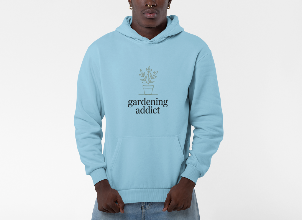 Gardening Addict Hoodie — Minimal Plant Lover Pullover