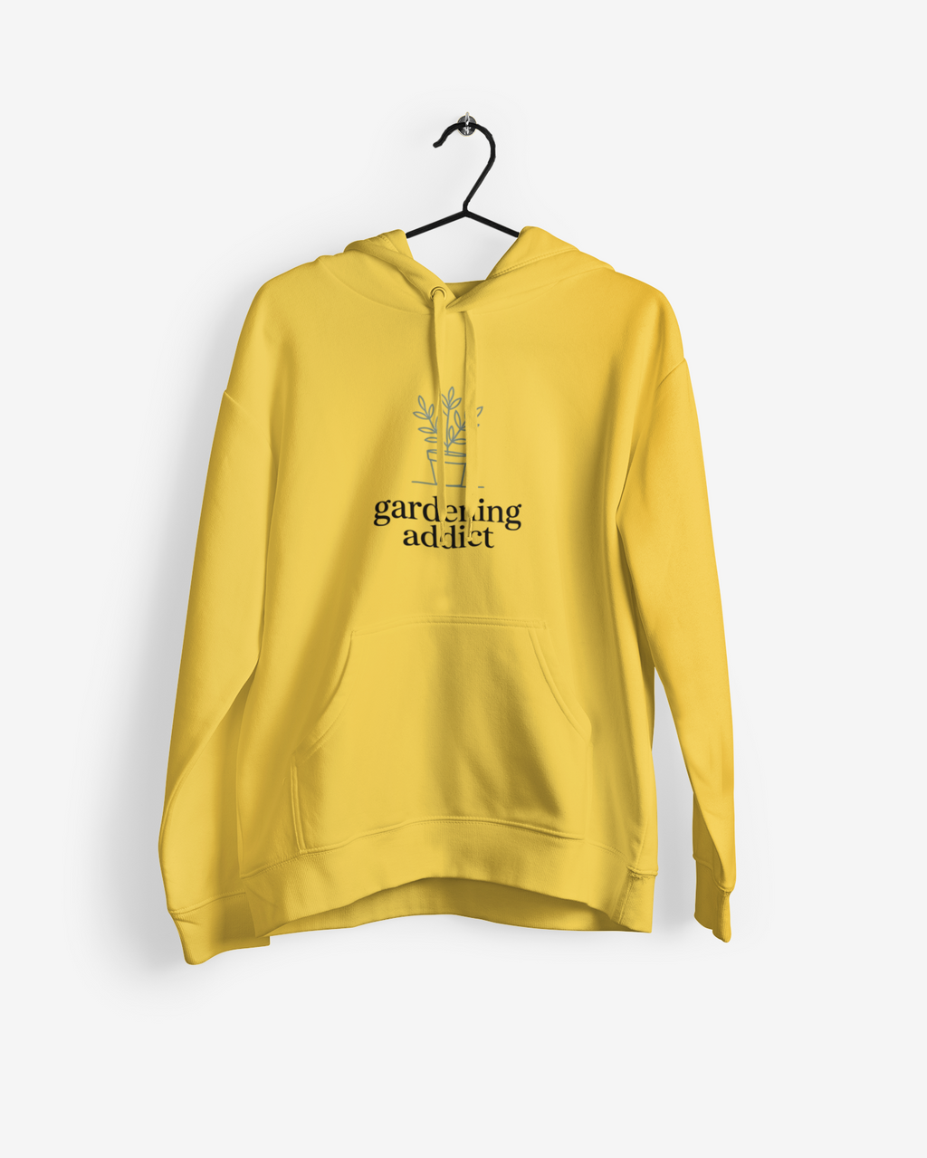 Gardening Addict Hoodie — Minimal Plant Lover Pullover