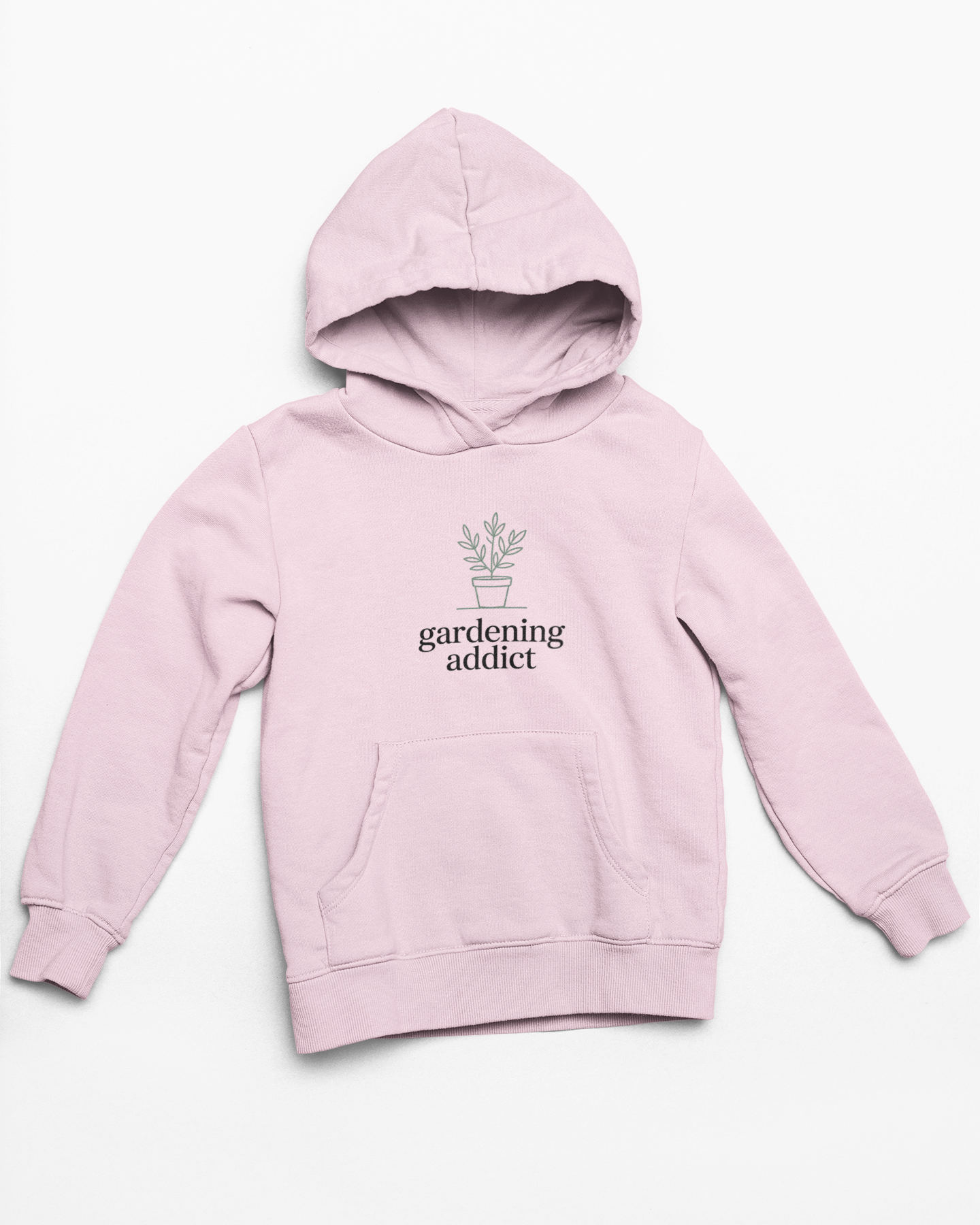 Gardening Addict Hoodie — Minimal Plant Lover Pullover