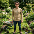 Gardening Addict Long Sleeve Tee — Minimal Plant Lover Shirt