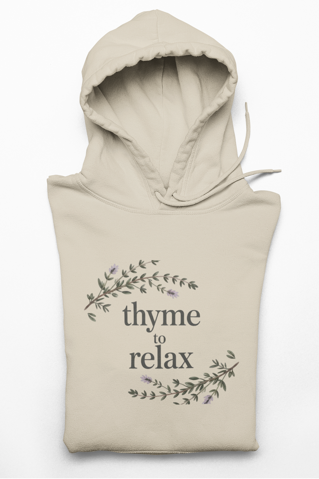 Thyme to Relax Hoodie — Botanical Relaxation Pullover