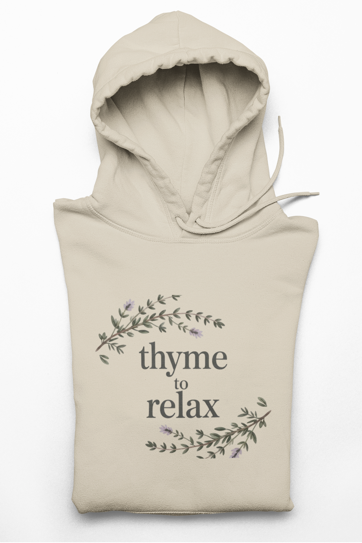Thyme to Relax Hoodie — Botanical Relaxation Pullover