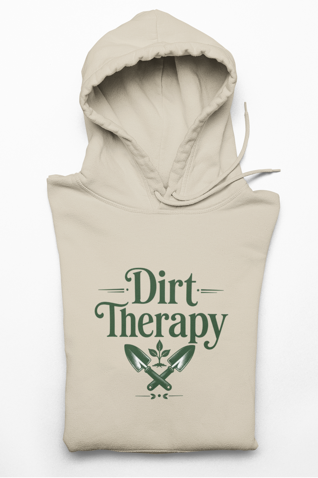 Hoodie - "Dirt Therapy" Gardening Hoodie with Plant Graphic