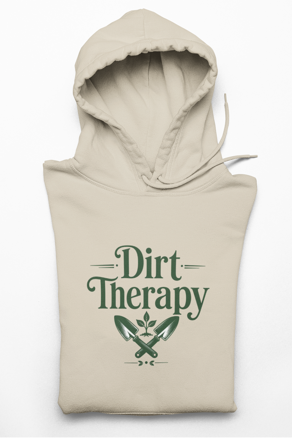 Hoodie - "Dirt Therapy" Gardening Hoodie with Plant Graphic