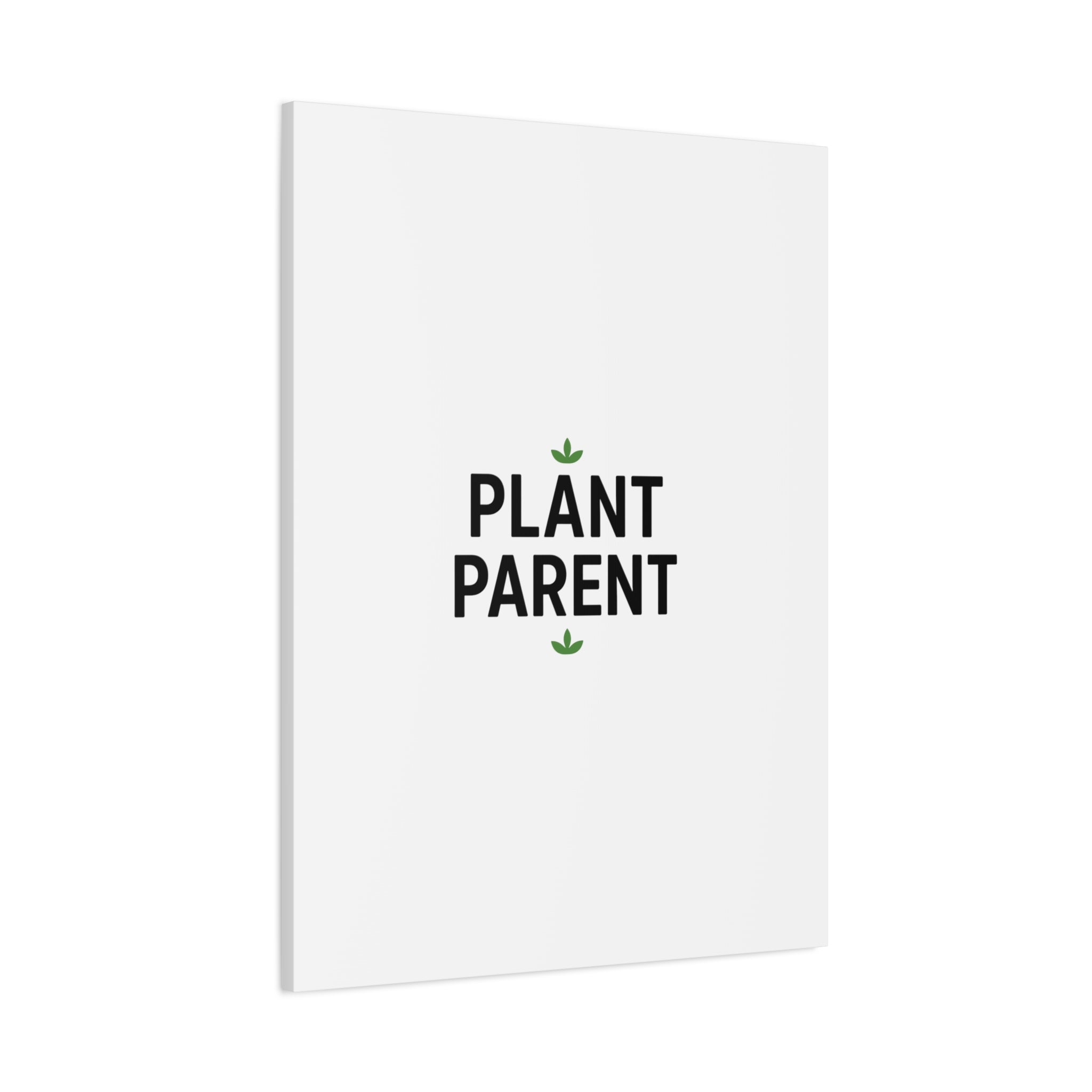 Plant Parent Canvas Wall Art — Minimalist Botanical Typography Print
