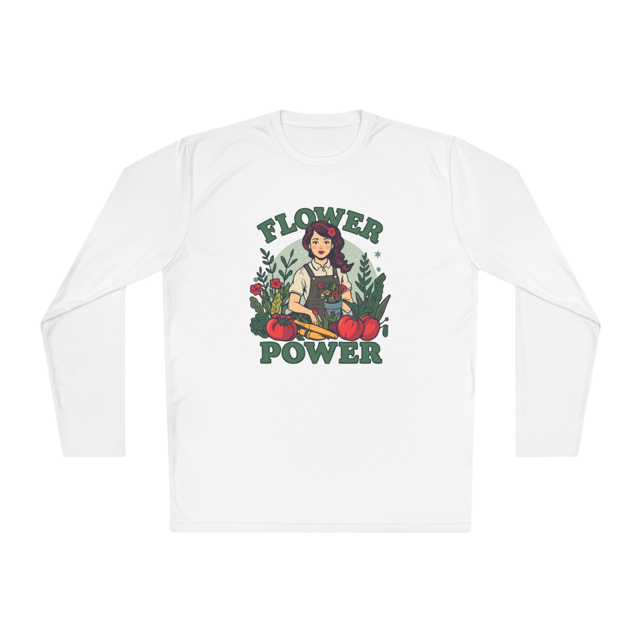 Flower Power Long Sleeve Tee – Vintage Botanical Graphic