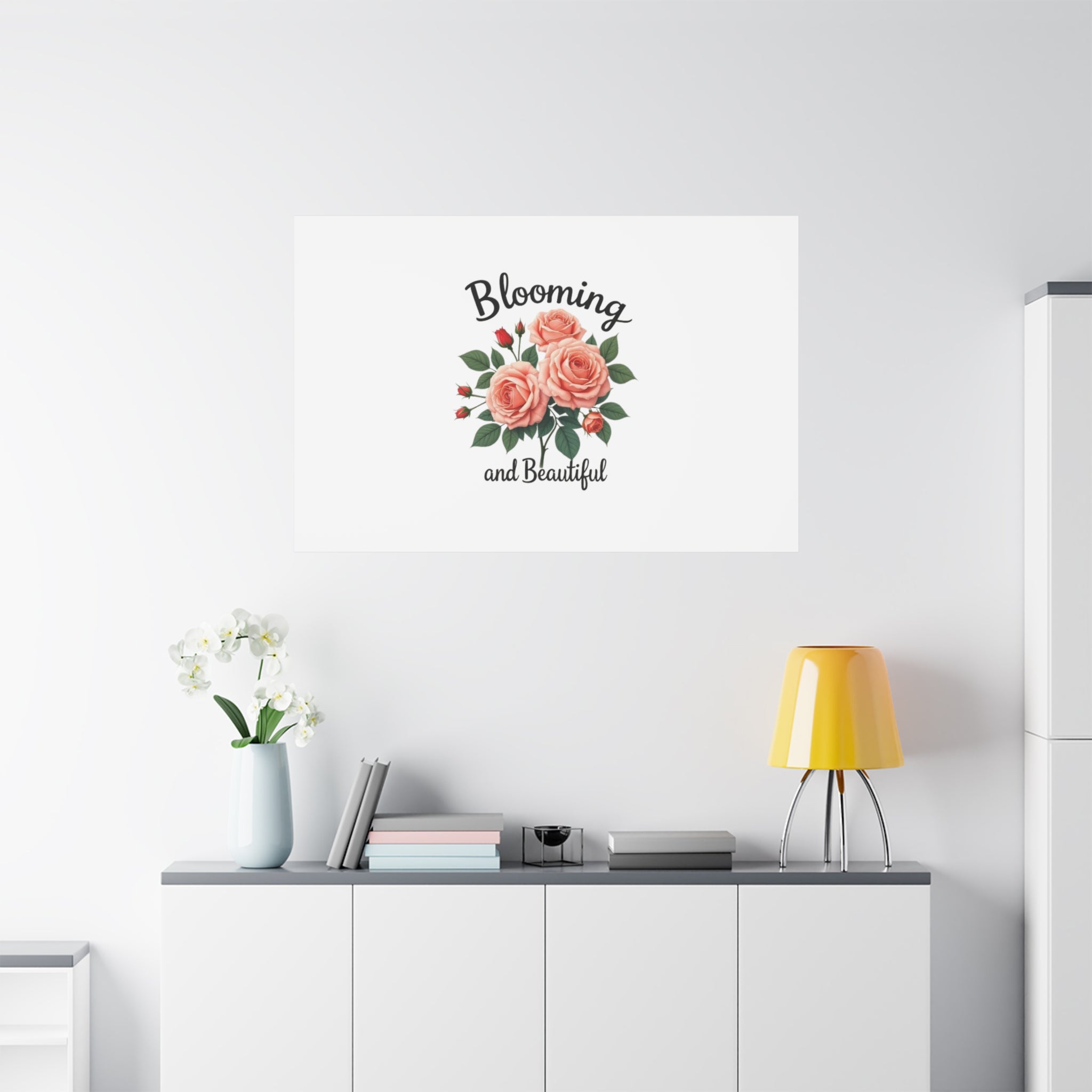 Blooming and Beautiful Rose Bouquet Canvas Wall Art