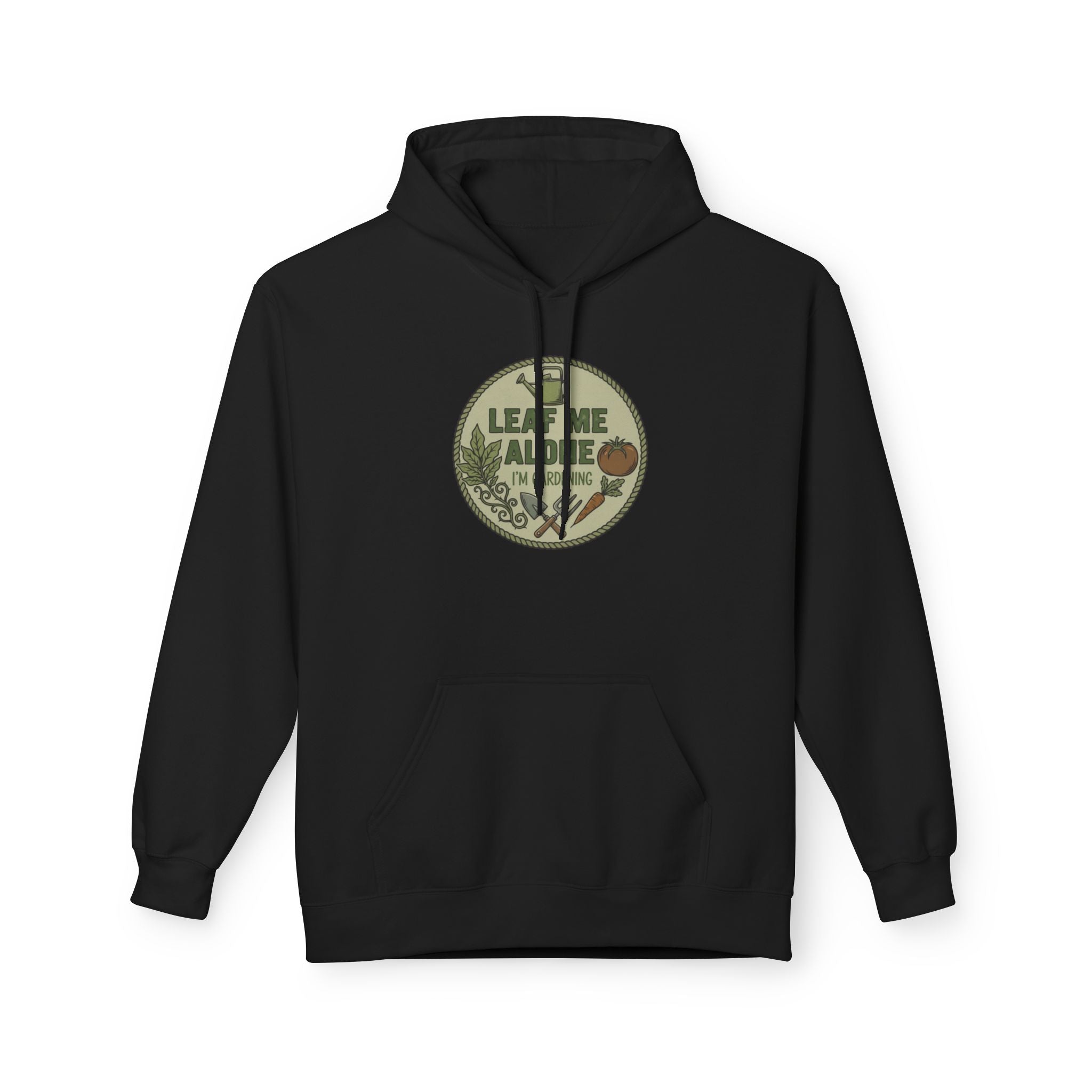 Leaf Me Alone I'm Gardening Hoodie — Vintage Gardening Sweatshirt