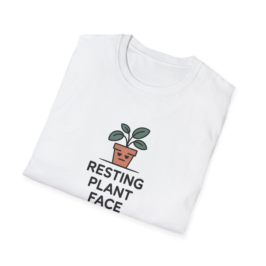 Resting Plant Face T-Shirt — Cute Plant Lover Graphic Tee
