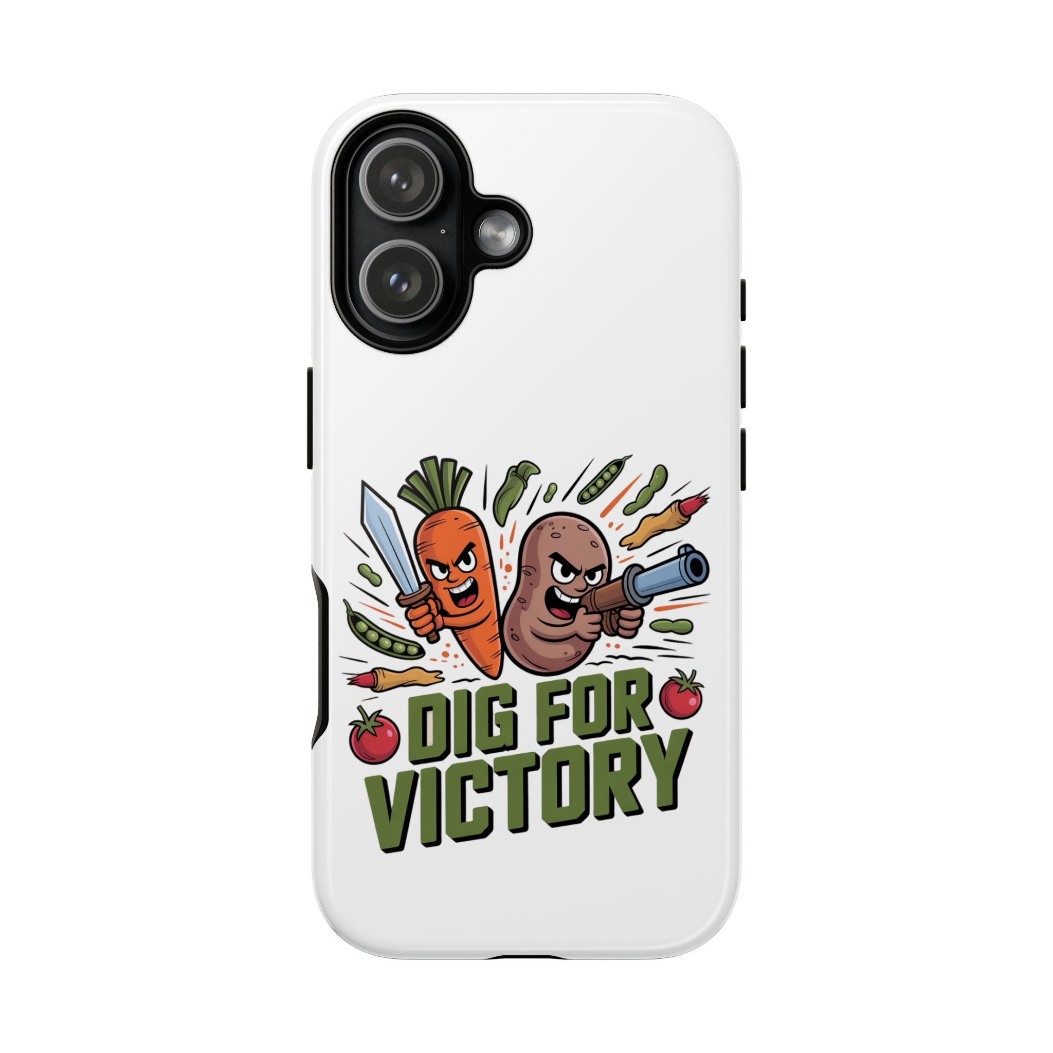 Phone Case — 'Dig For Victory' Veggie Combat Garden Design