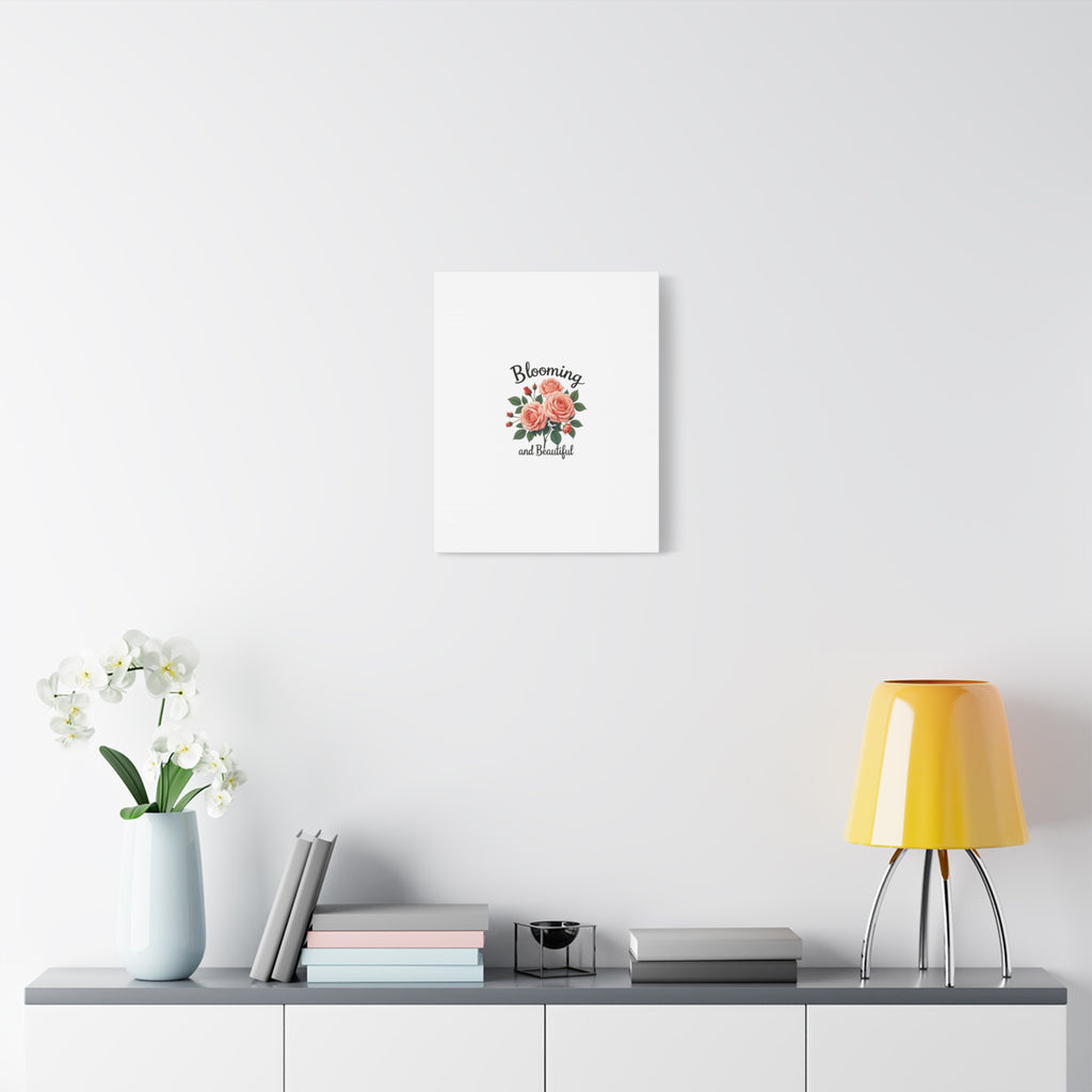 Blooming and Beautiful Rose Bouquet Canvas Wall Art