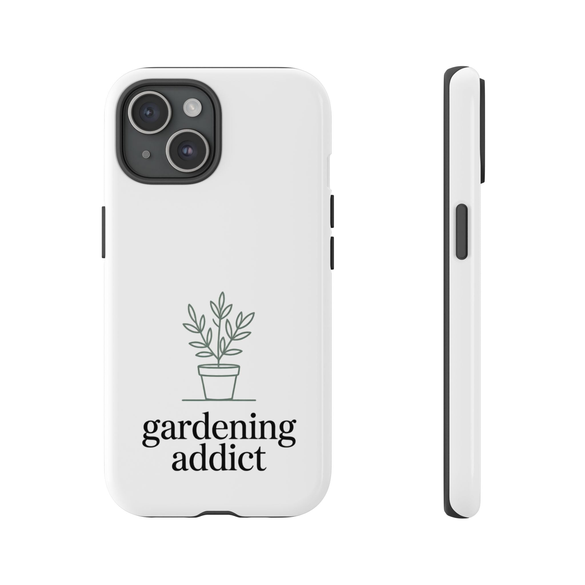 Phone Case — 'gardening addict' Minimal Plant Design