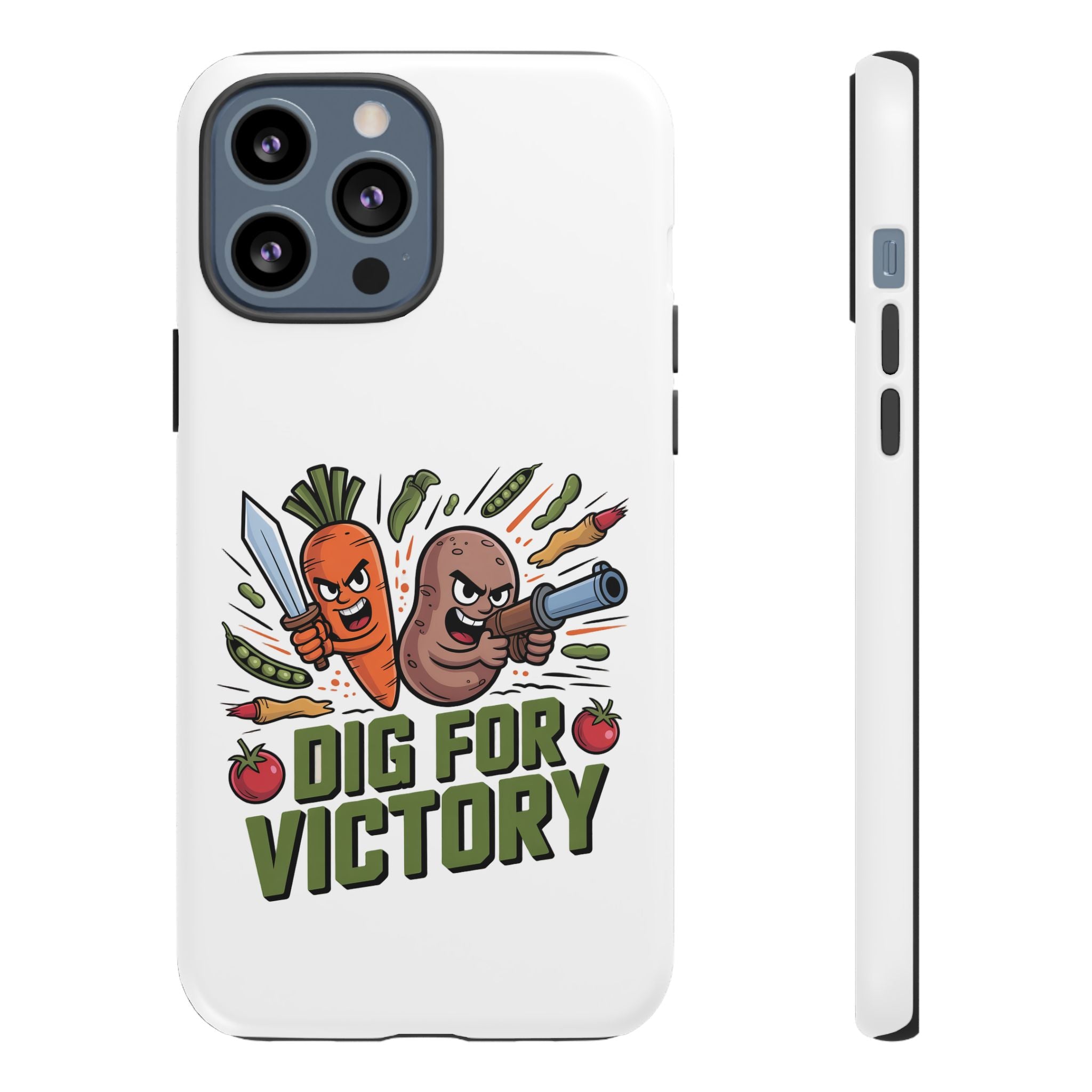 Phone Case — 'Dig For Victory' Veggie Combat Garden Design