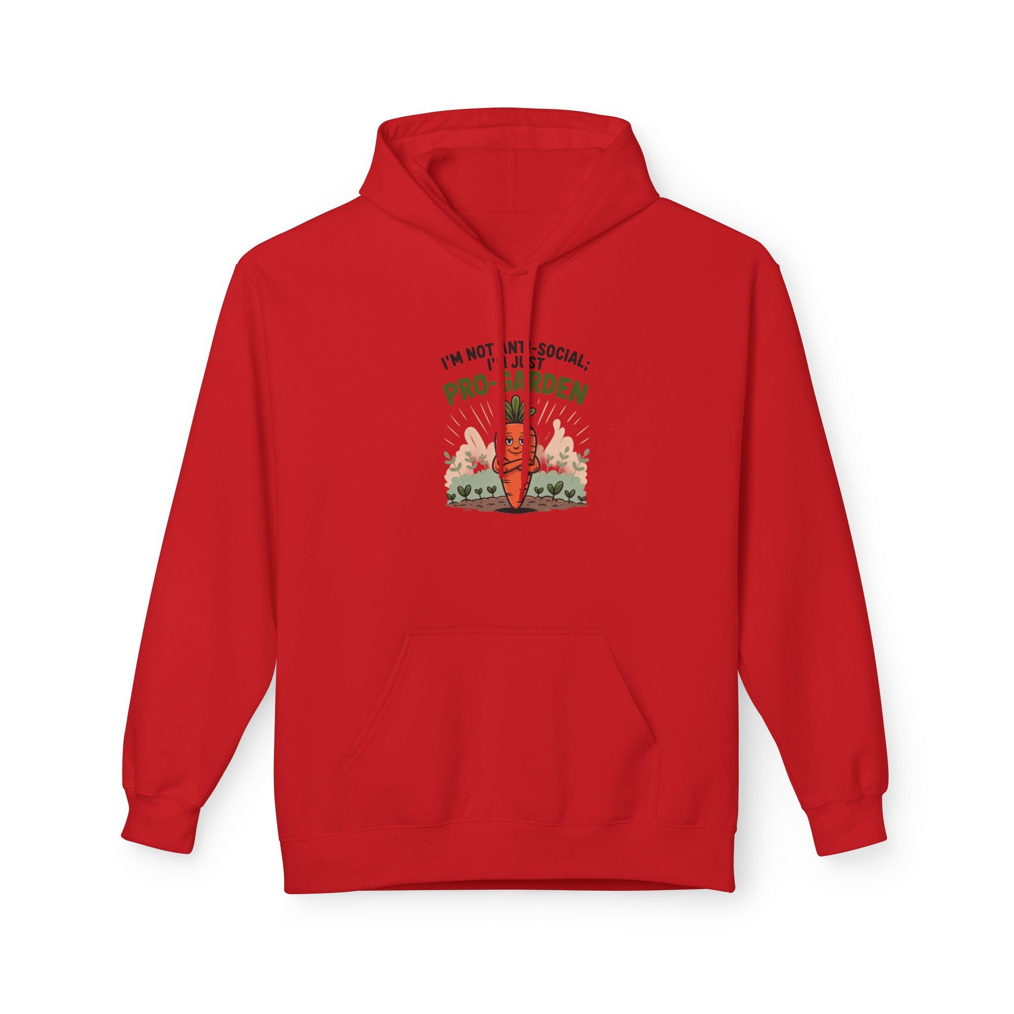 Gardener Hoodie - "I'm Not Anti-Social, I'm Pro-Garden" Cozy Plant Lover Sweatshirt