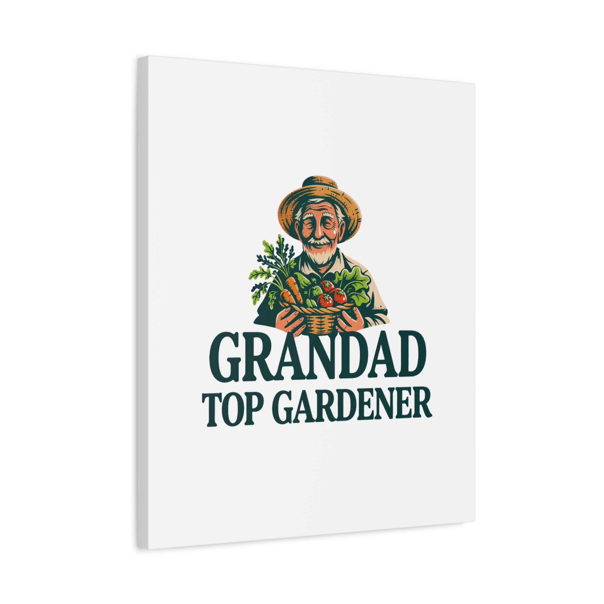 Grandad Top Gardener Canvas – Stretched Matte Wall Art