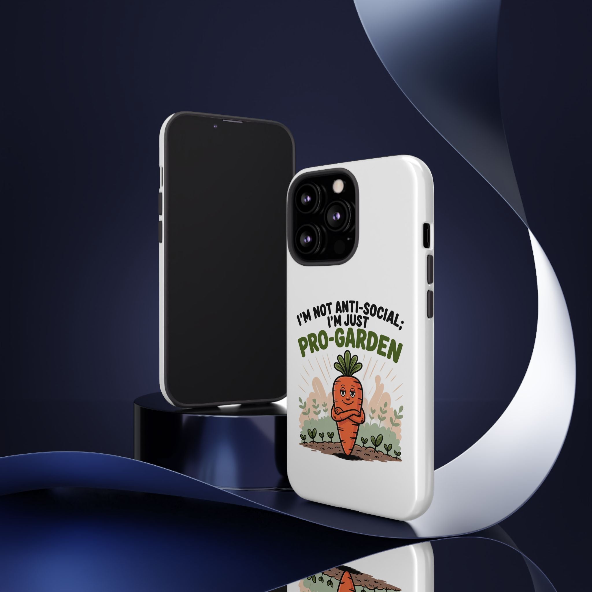 Pro-Garden Carrot Phone Case — “I’m Not Anti-Social, I’m Just Pro-Garden”