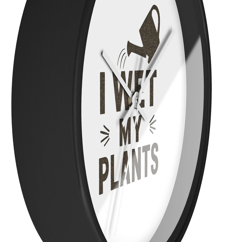 Wall Clock — I Wet My Plants Watering Can Garden Clock