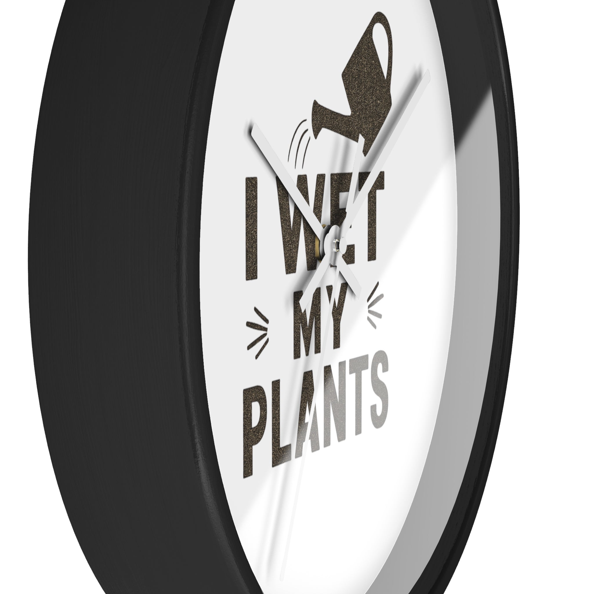 Wall Clock — I Wet My Plants Watering Can Garden Clock