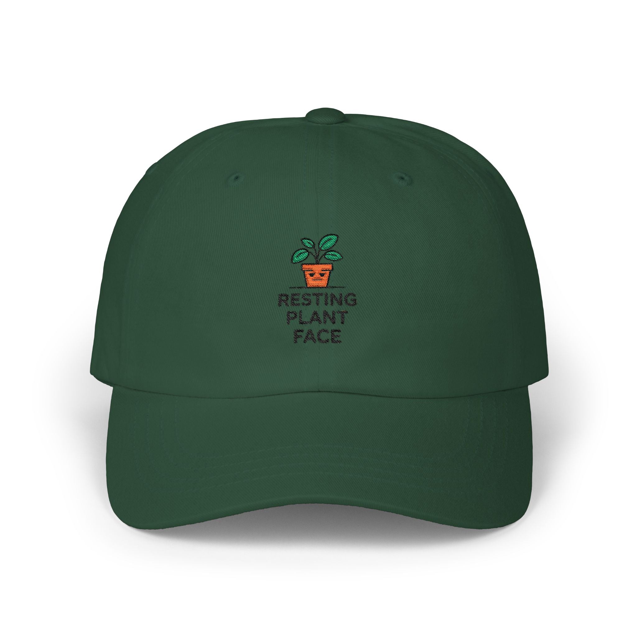 Dad Cap — "Resting Plant Face" Plant Lover Hat