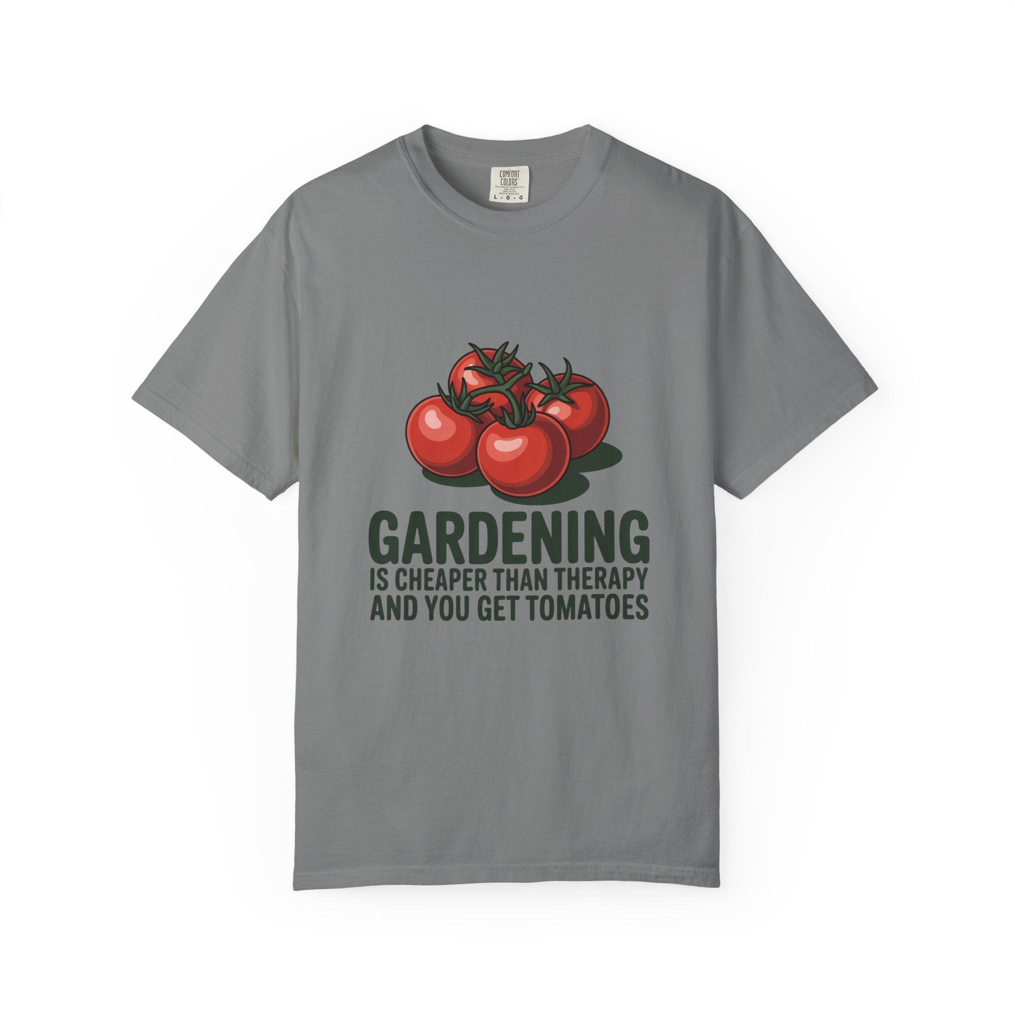 Gardening Is Cheaper Than Therapy T-Shirt – Funny Tomato Gardeners Tee