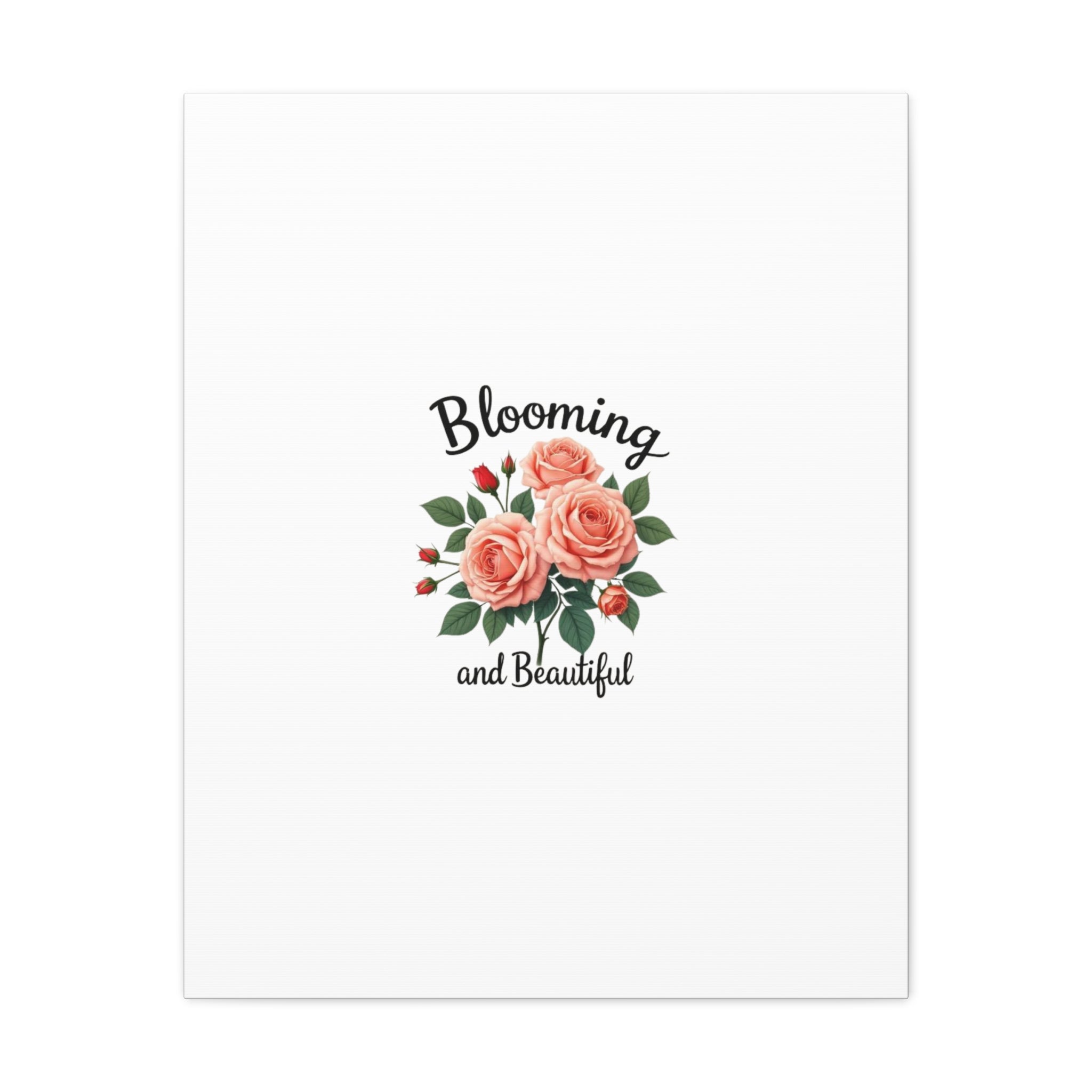 Blooming and Beautiful Rose Bouquet Canvas Wall Art
