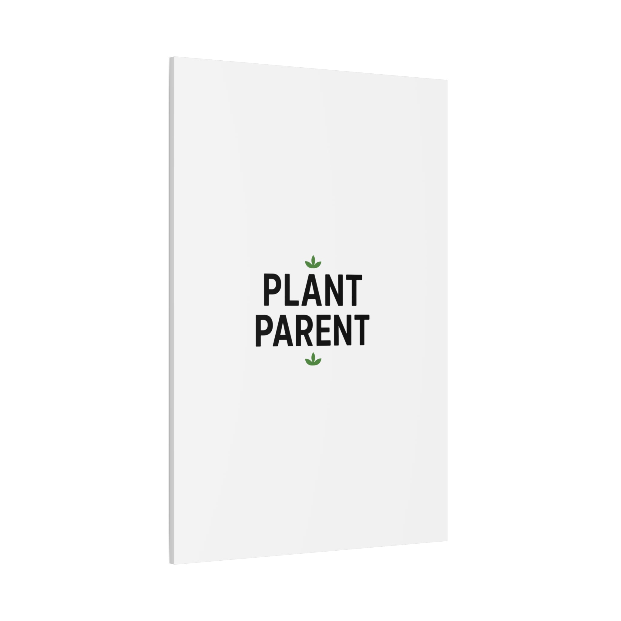 Plant Parent Canvas Wall Art — Minimalist Botanical Typography Print