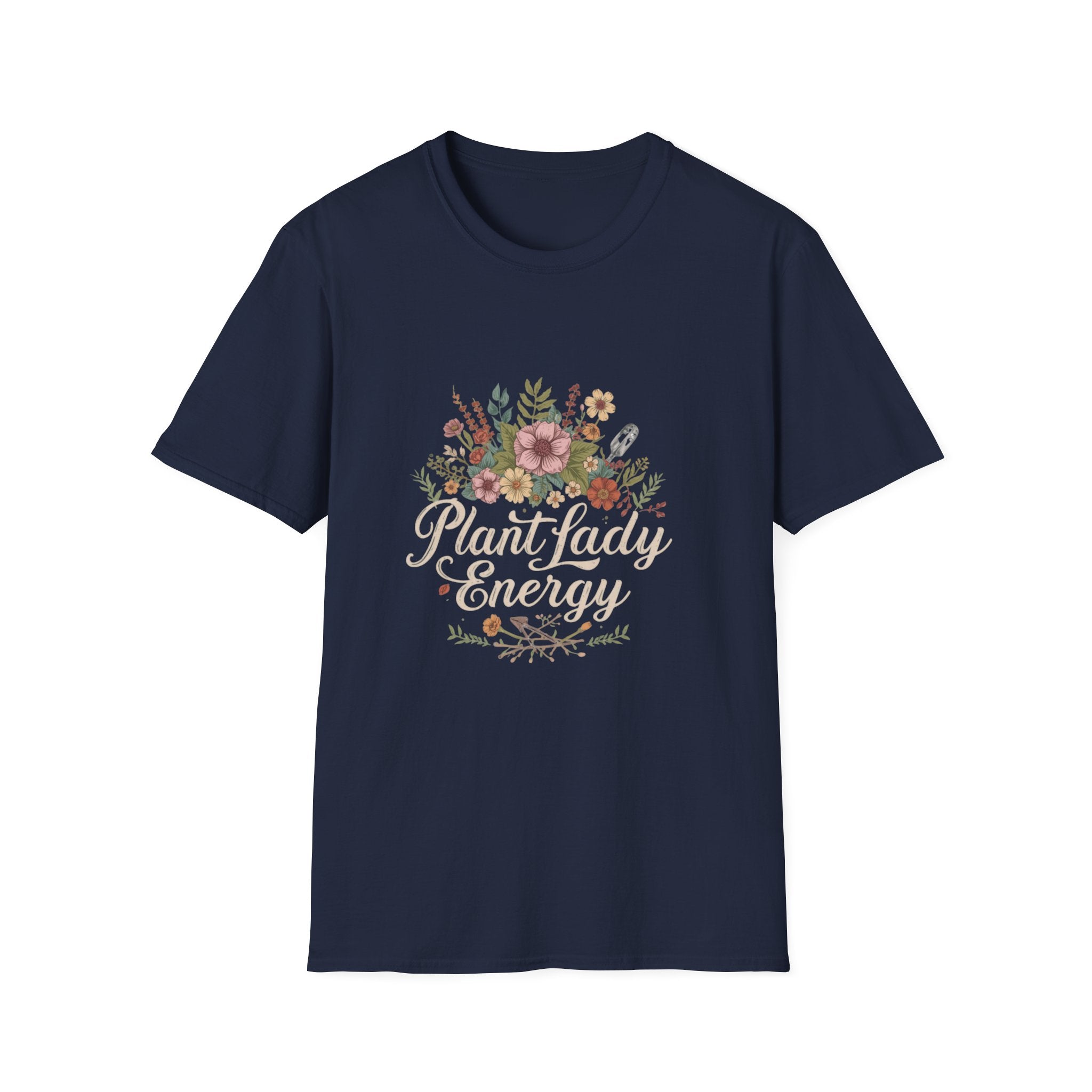 Delicate Floral T-Shirt - “Plant Lady Energy"