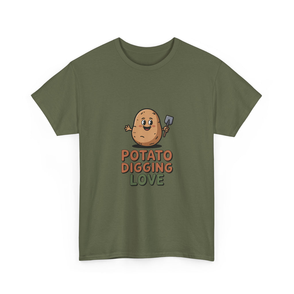 T-Shirt — "Potato Digging Love" Cute Gardening Veggie Tee
