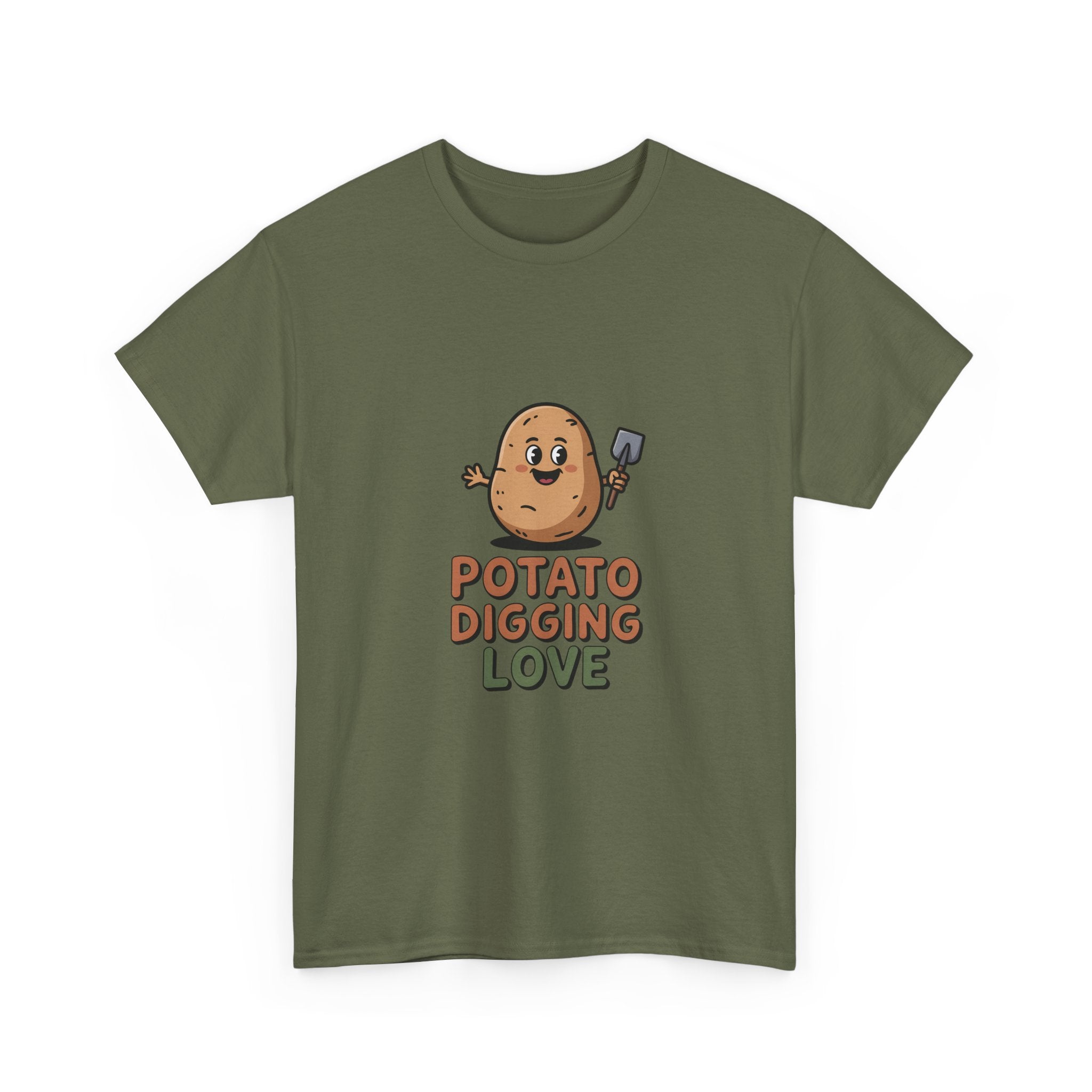 T-Shirt — "Potato Digging Love" Cute Gardening Veggie Tee