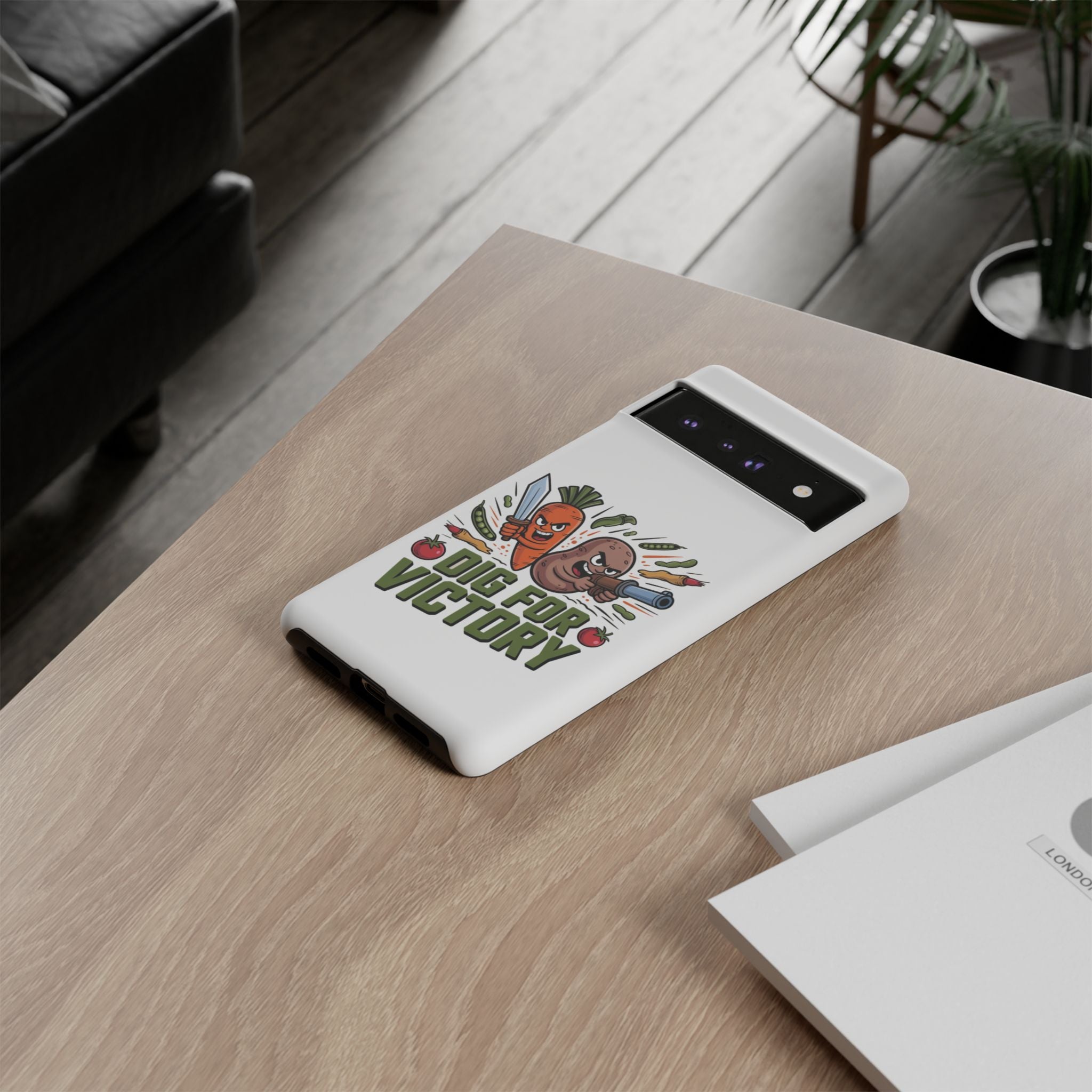 Phone Case — 'Dig For Victory' Veggie Combat Garden Design
