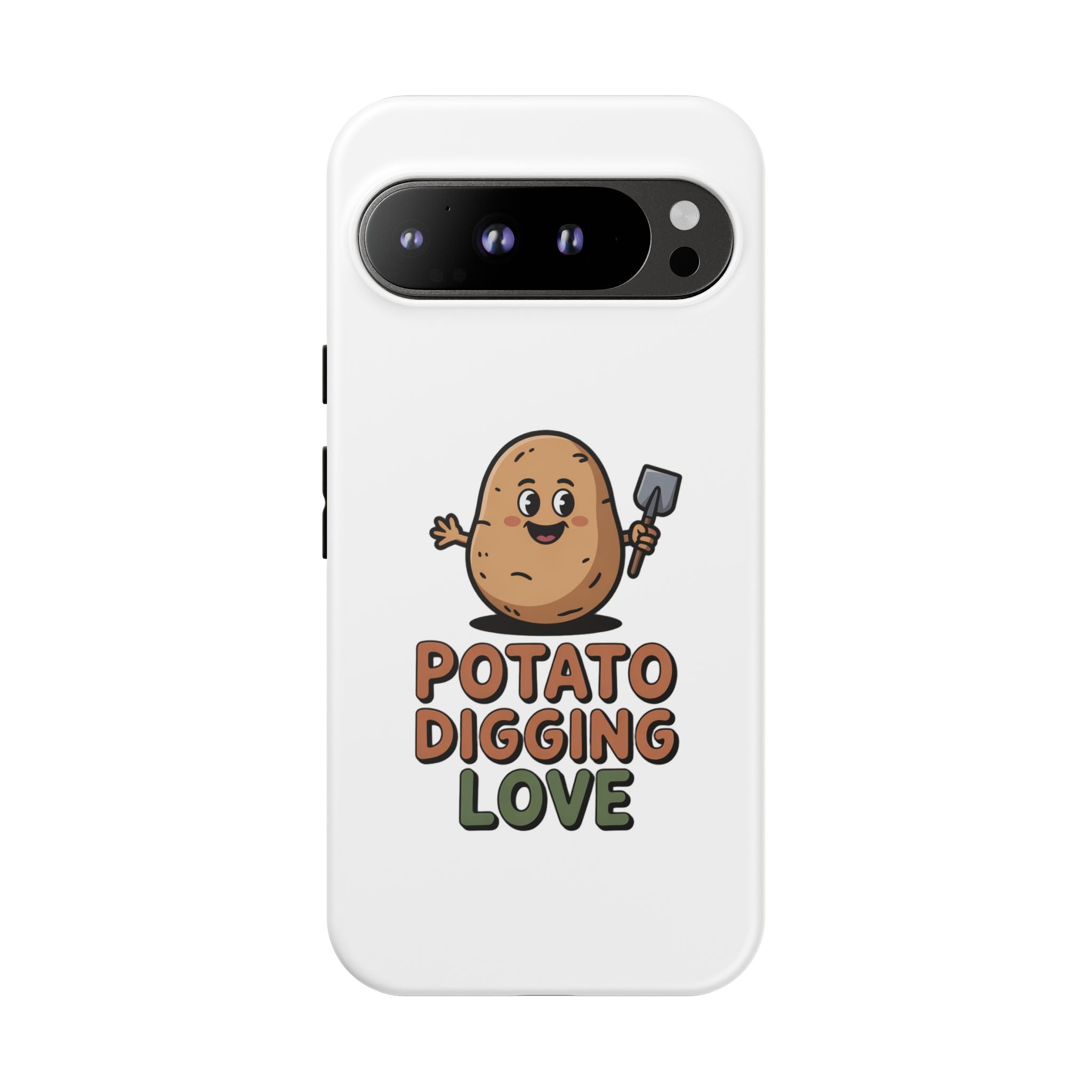 Phone Case — "Potato Digging Love" Cute Gardening Cartoon Protective Cover