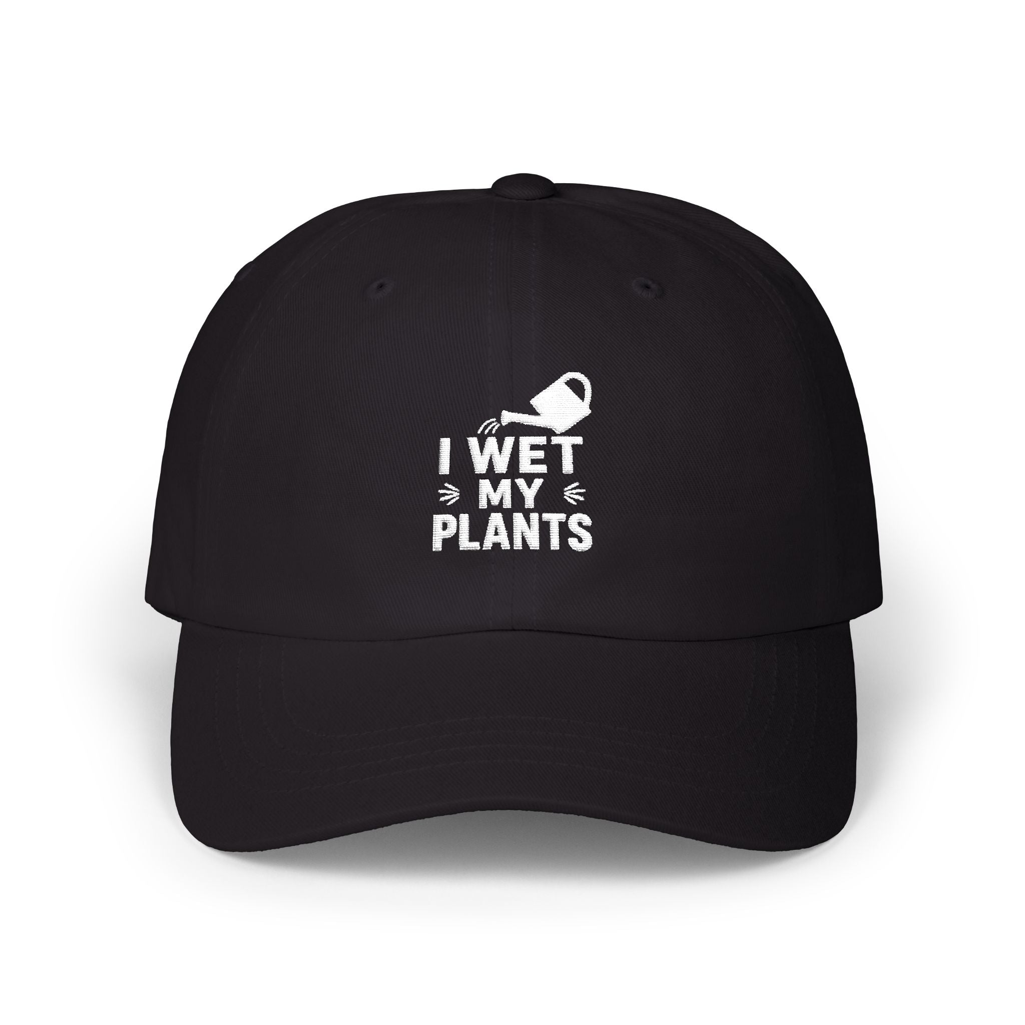 Dad Cap — “I Wet My Plants” Gardening Hat