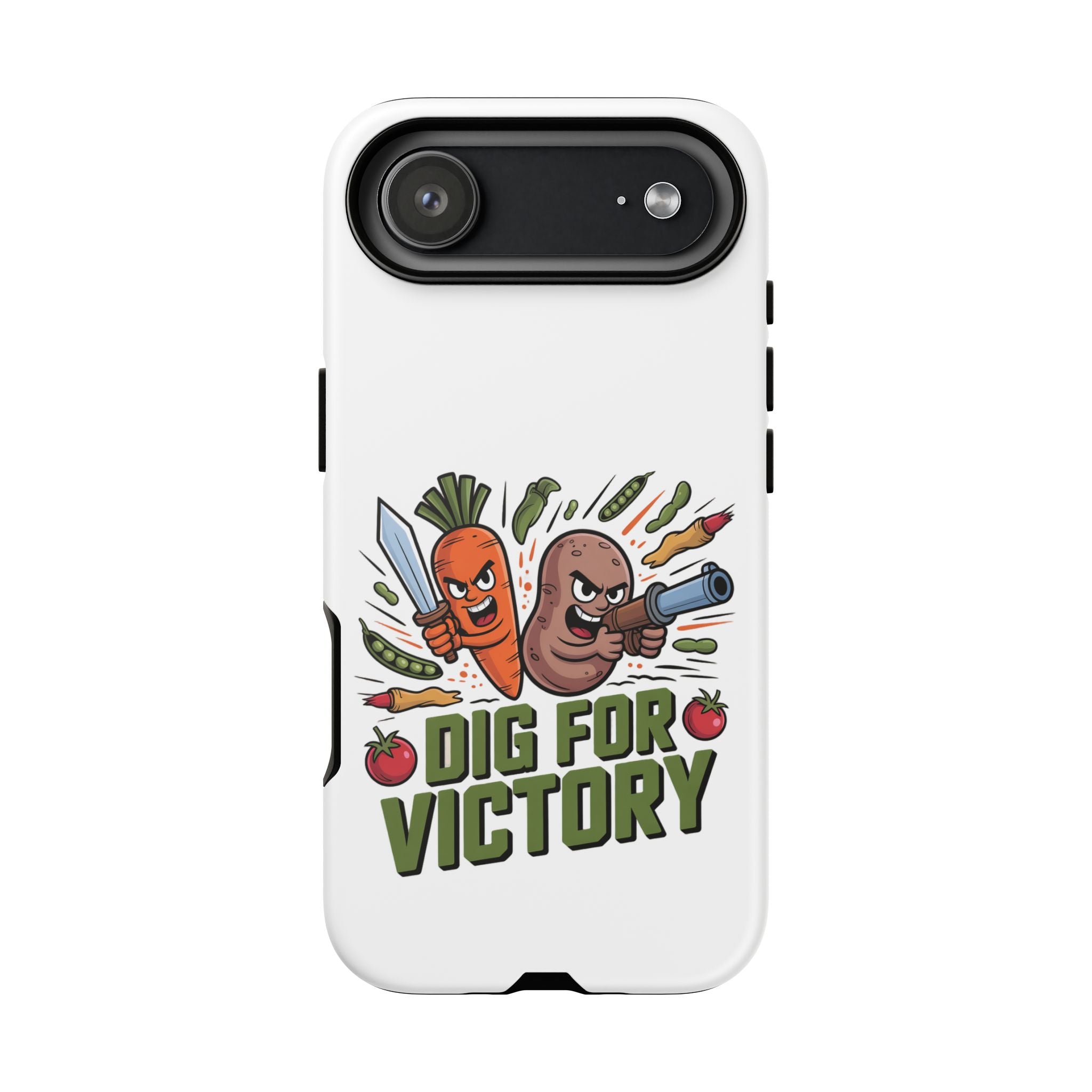 Phone Case — 'Dig For Victory' Veggie Combat Garden Design