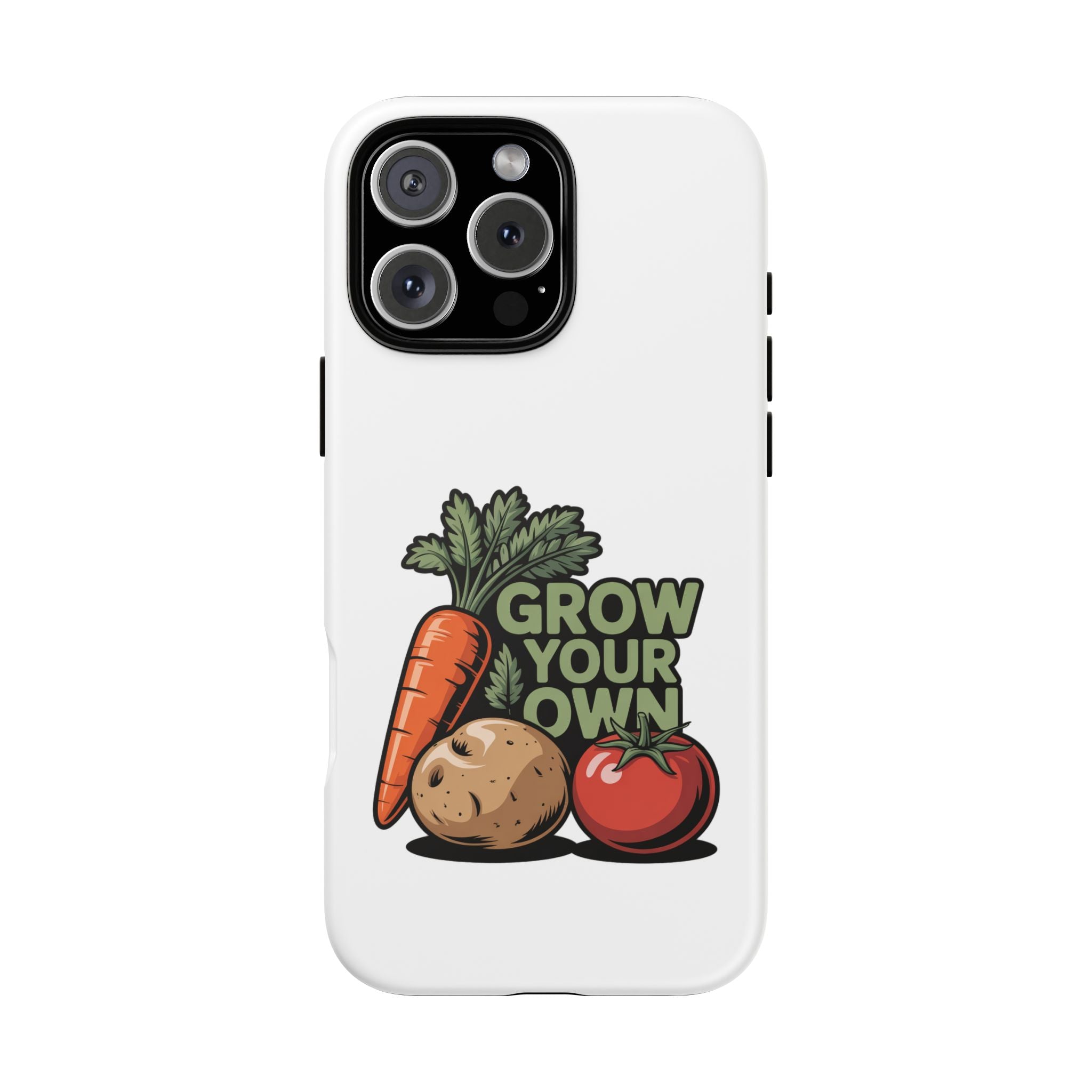 Grow Your Own Vegetables Phone Case — Gardening Carrot Potato Tomato Design