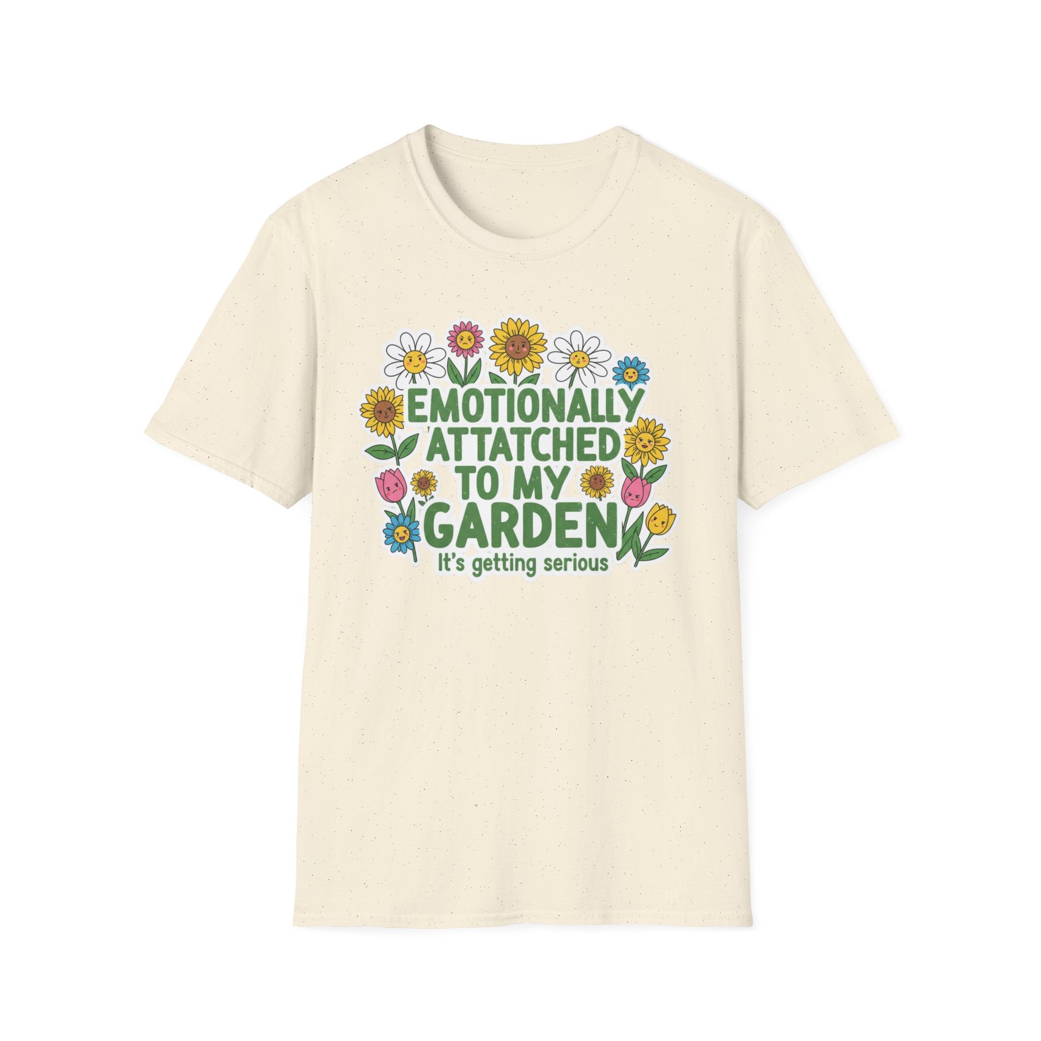 Gardener T-Shirt — "Emotionally Attached to My Garden" Floral Tee