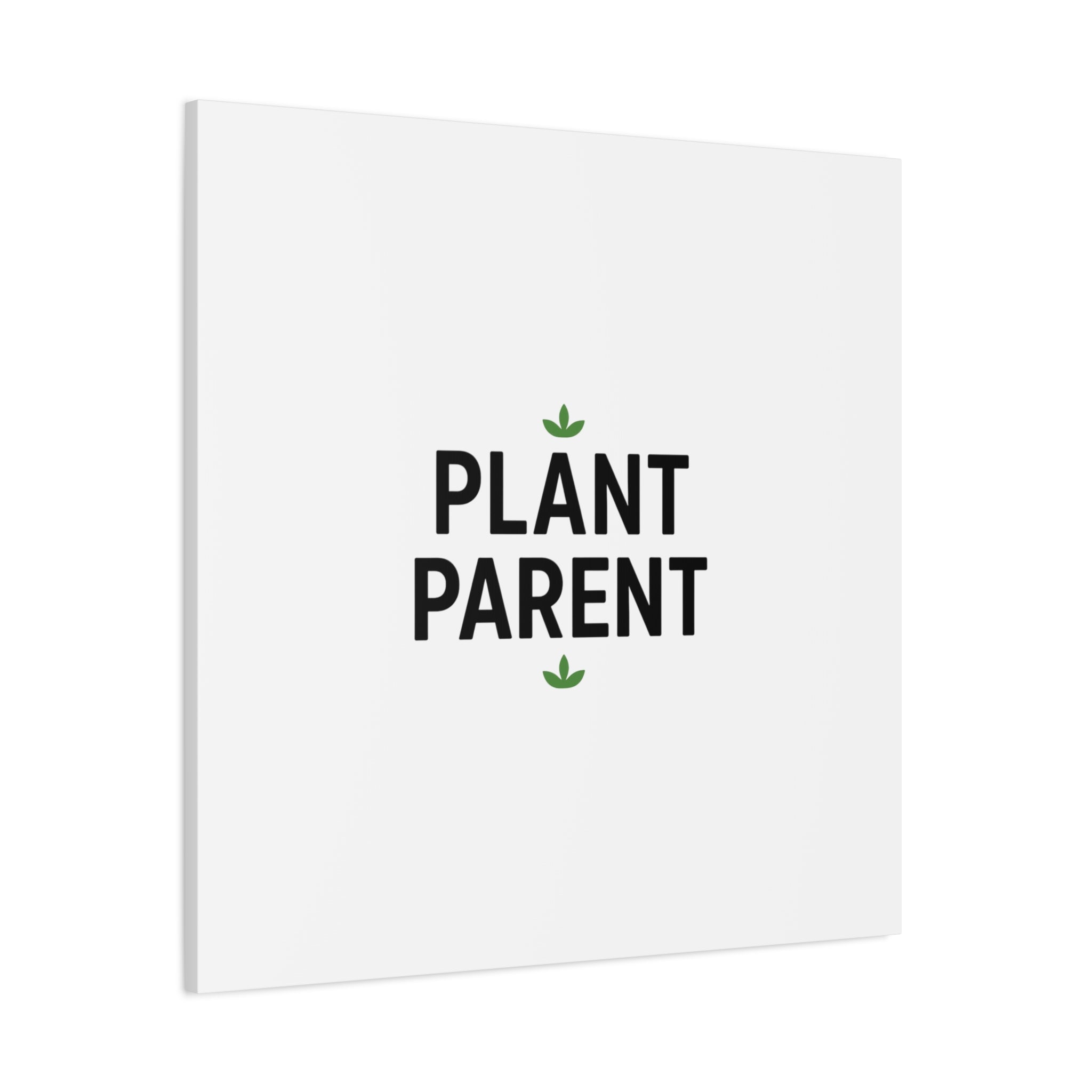 Plant Parent Canvas Wall Art — Minimalist Botanical Typography Print