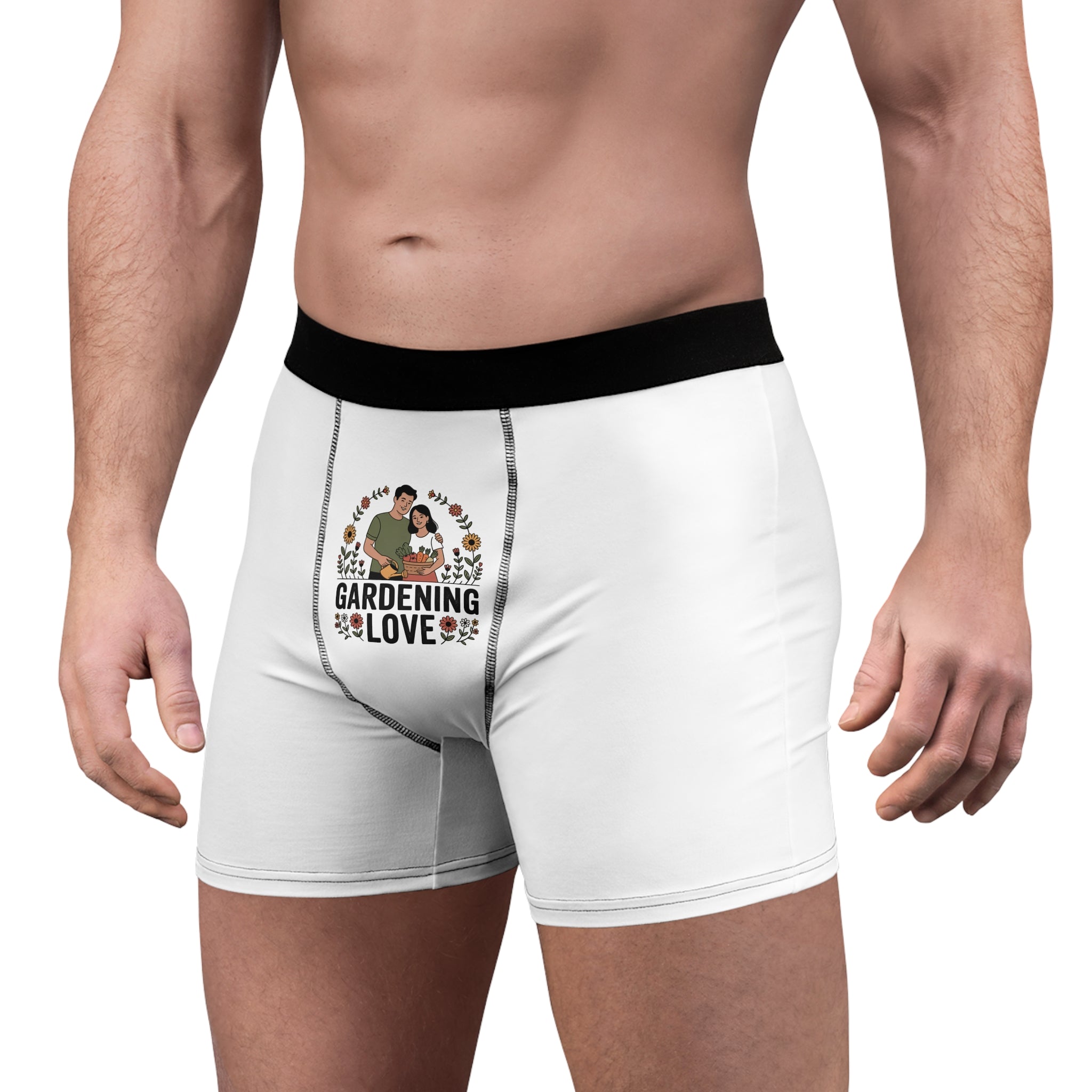 Gardening Love Boxer Briefs — Men's Gardeners' Comfort Underwear