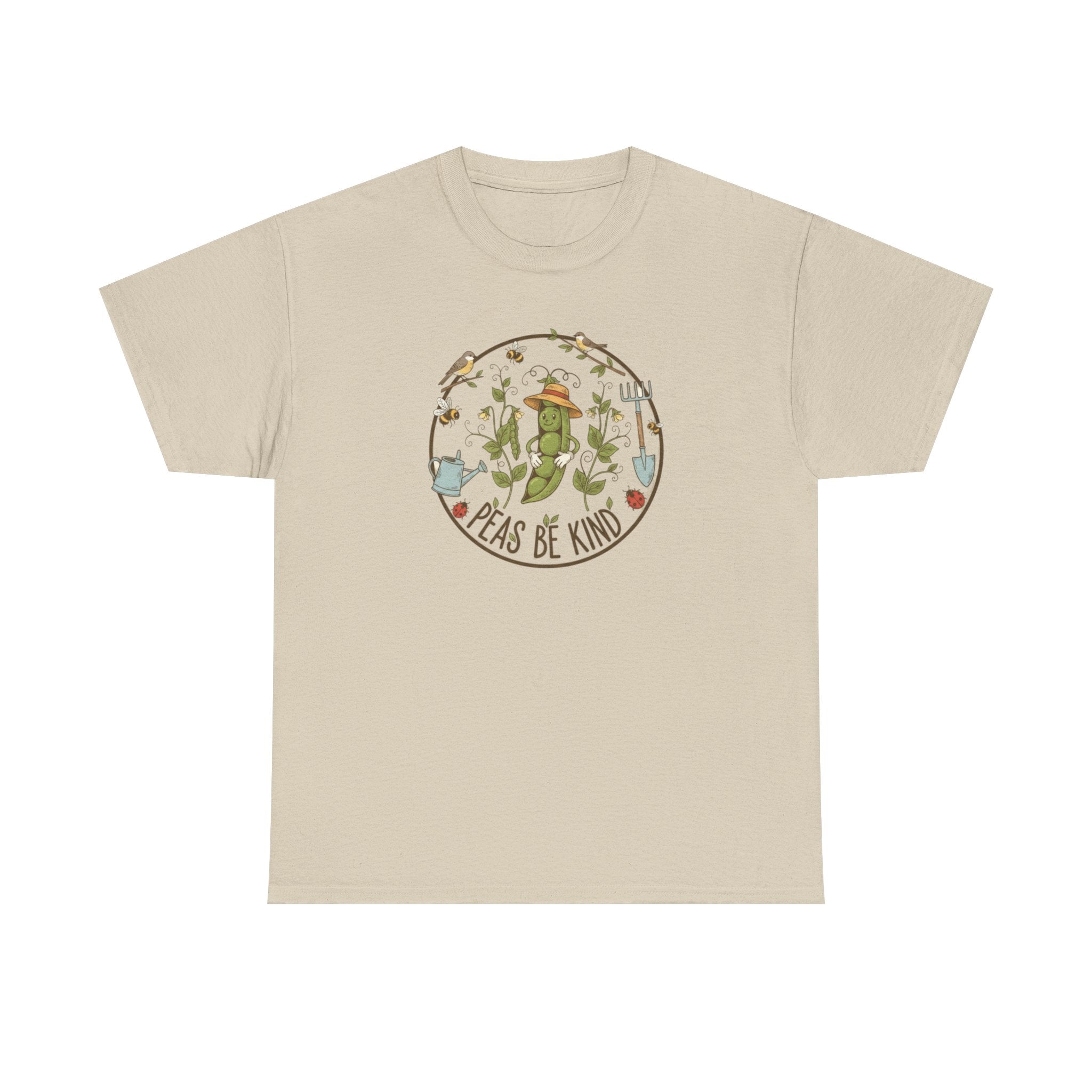 T-Shirt — "Peas Be Kind" Cute Garden Pea Illustration Tee