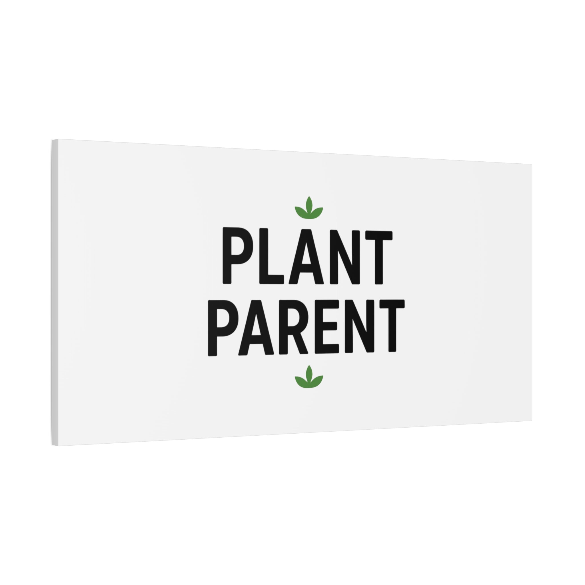 Plant Parent Canvas Wall Art — Minimalist Botanical Typography Print