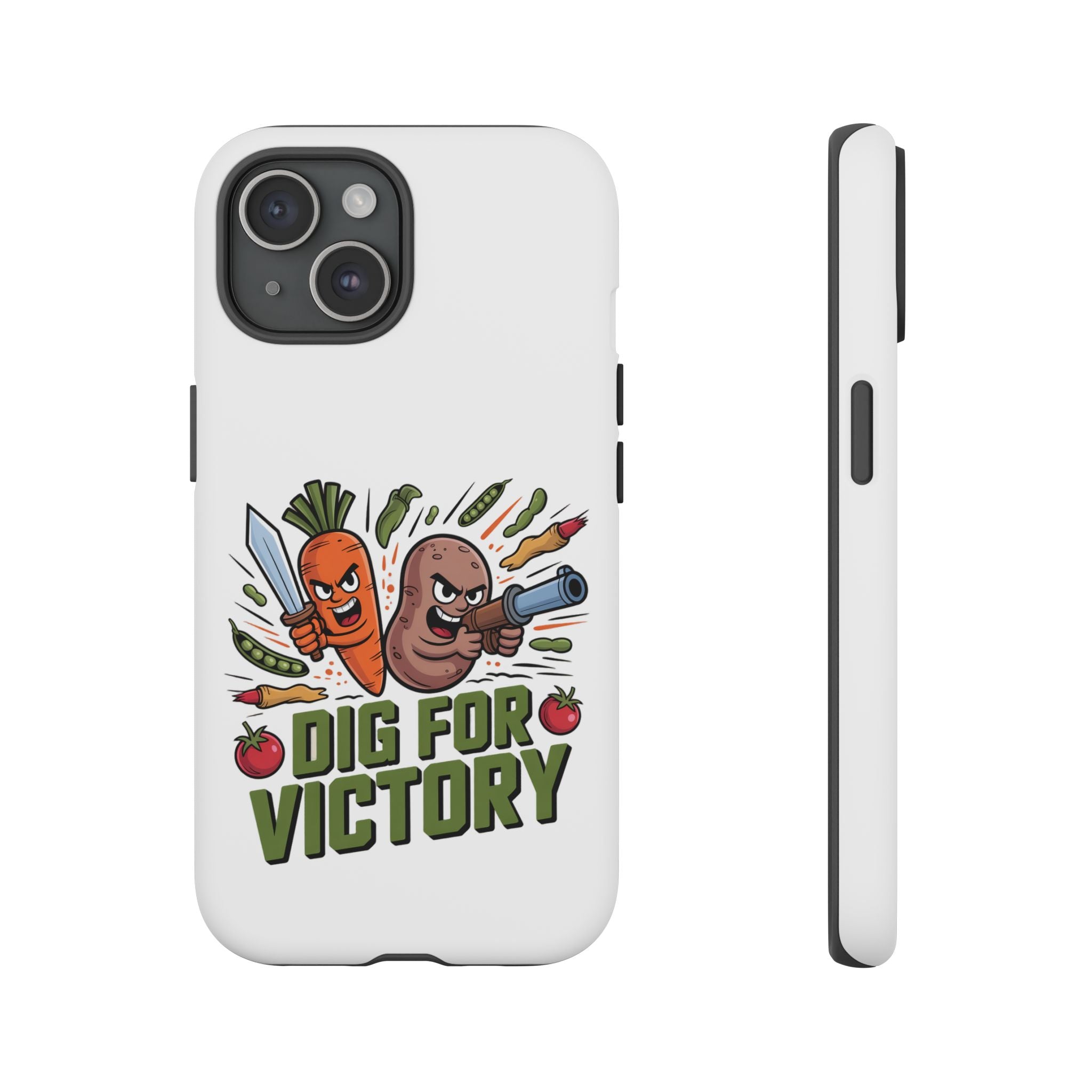 Phone Case — 'Dig For Victory' Veggie Combat Garden Design