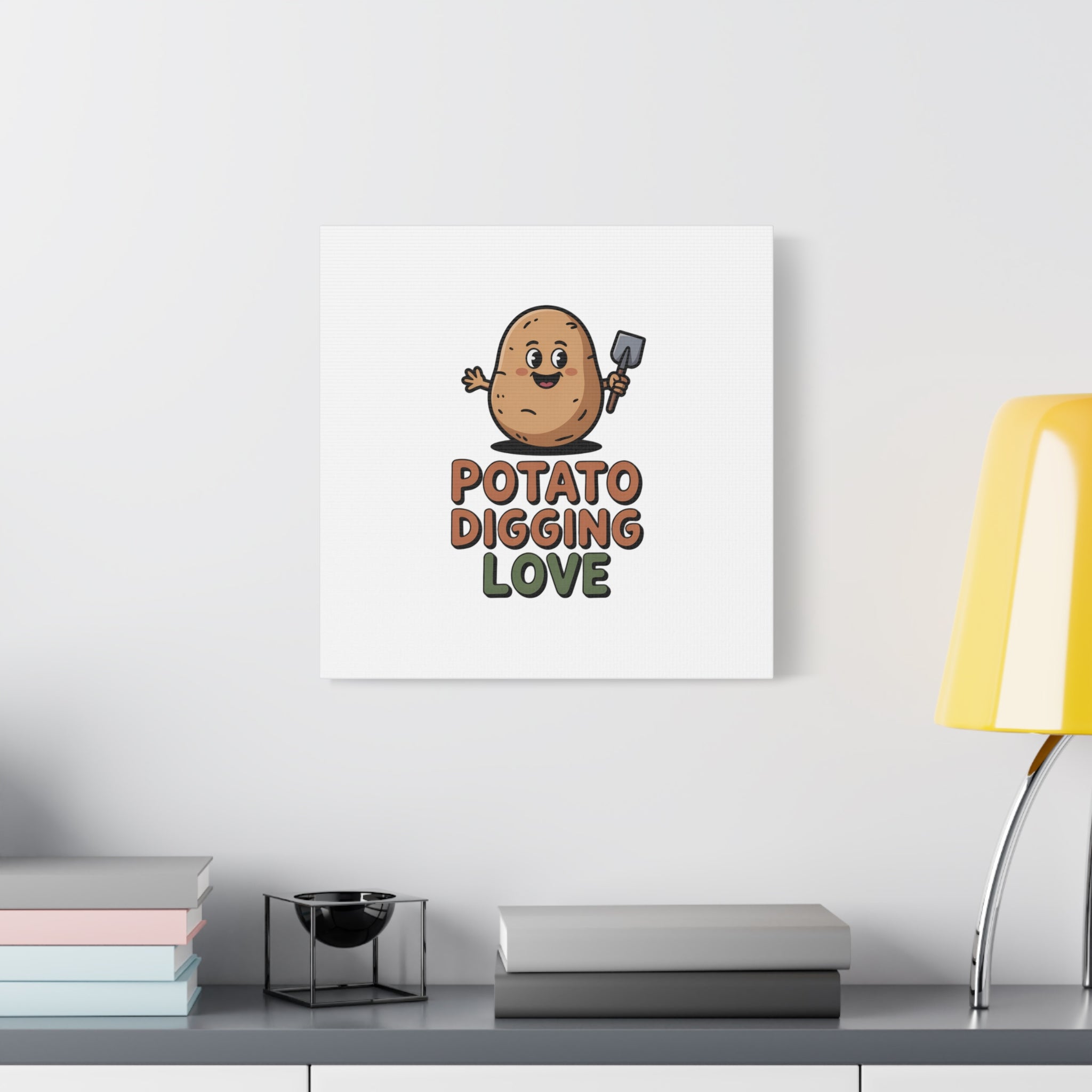 Potato Digging Love Canvas Print
