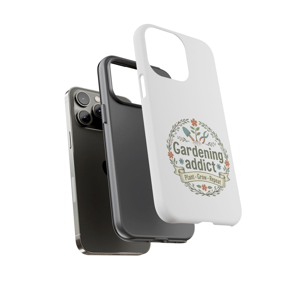 Phone Case — Gardening Addict "Plant • Grow • Repeat" Floral Garden Phone Cover