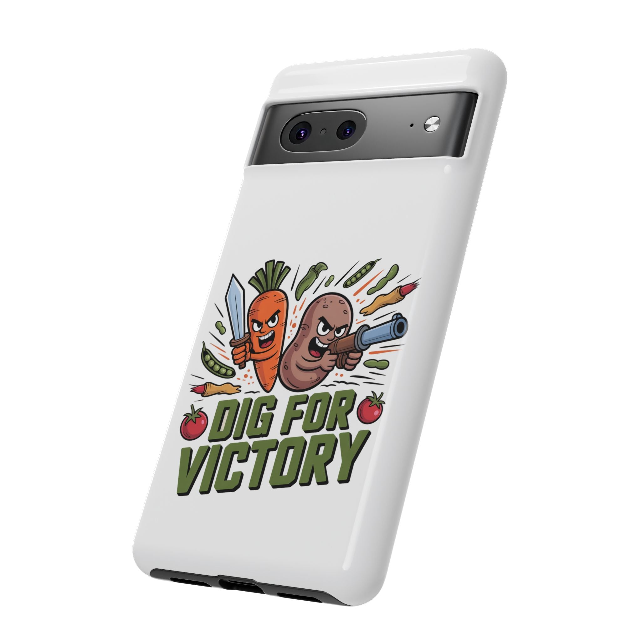 Phone Case — 'Dig For Victory' Veggie Combat Garden Design