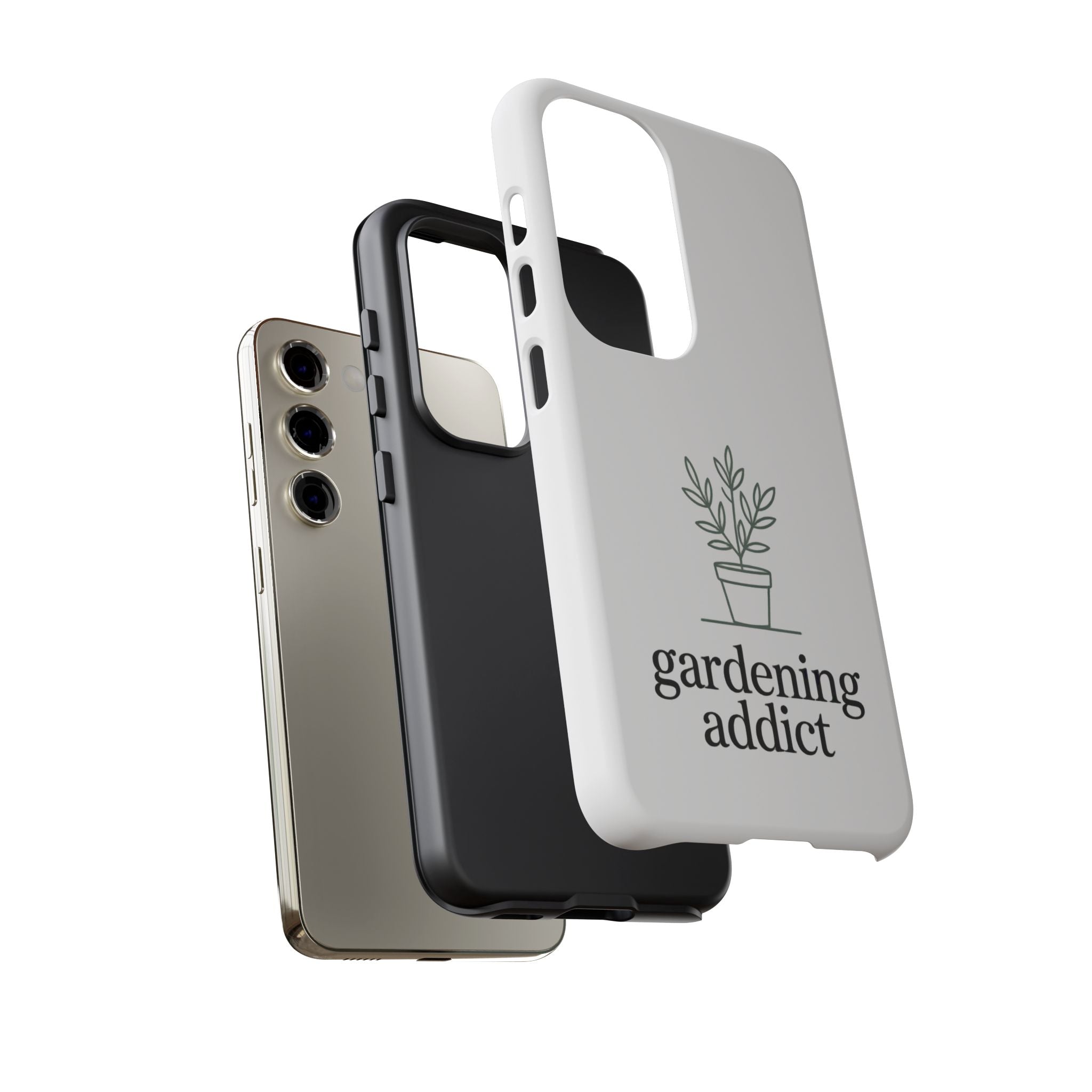 Phone Case — 'gardening addict' Minimal Plant Design