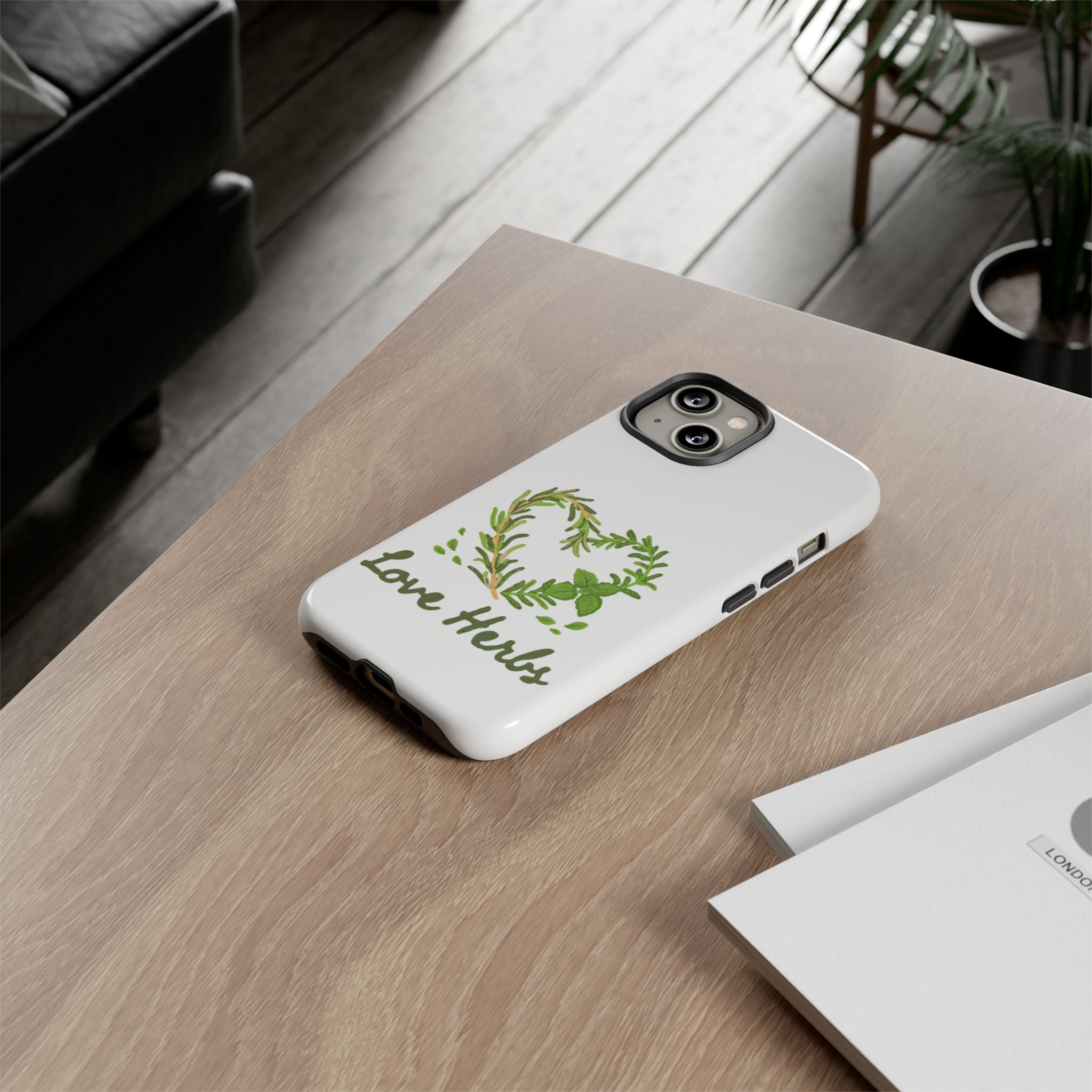 Herb Heart Phone Case - "Love Herbs" Botanical iPhone Cover