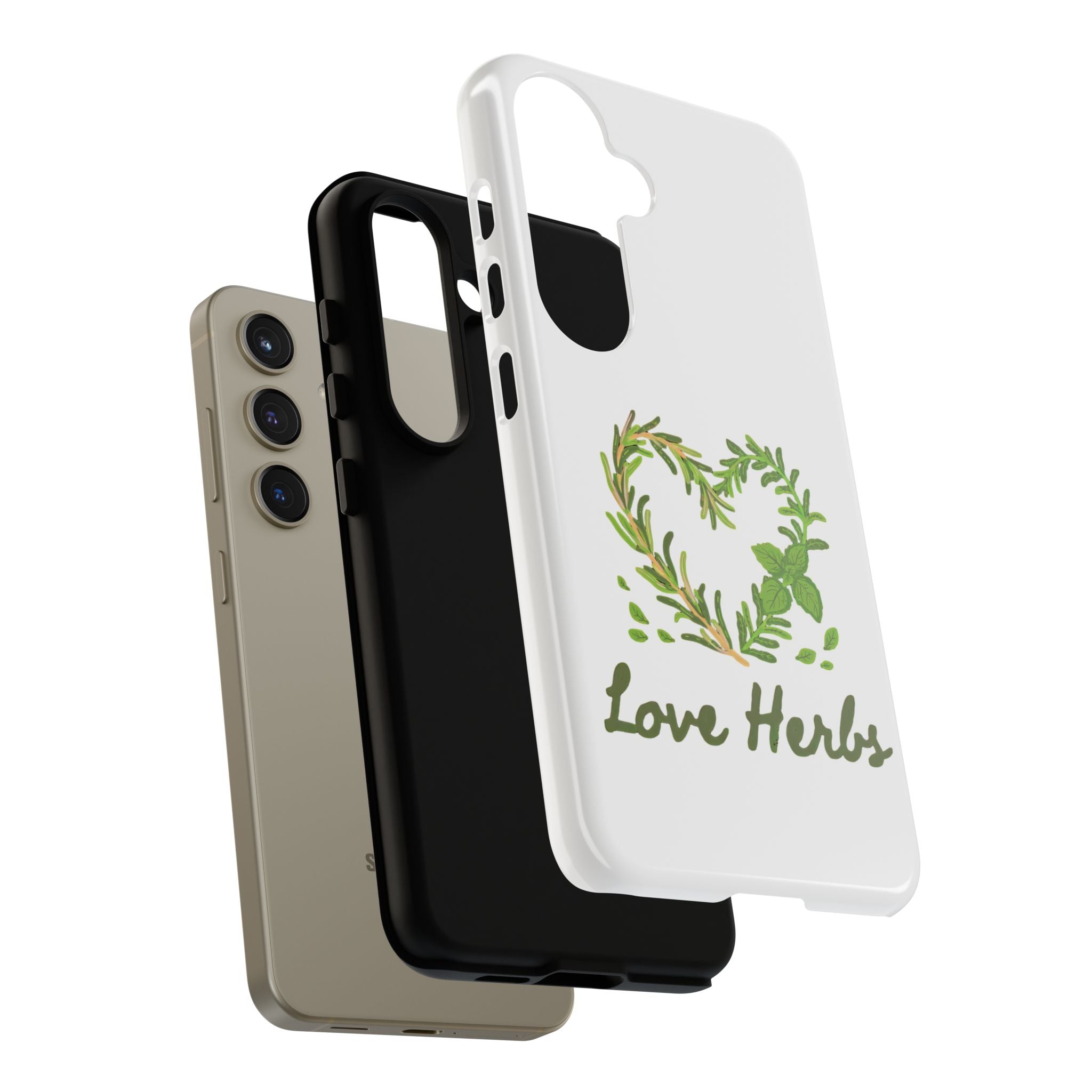 Herb Heart Phone Case - "Love Herbs" Botanical iPhone Cover