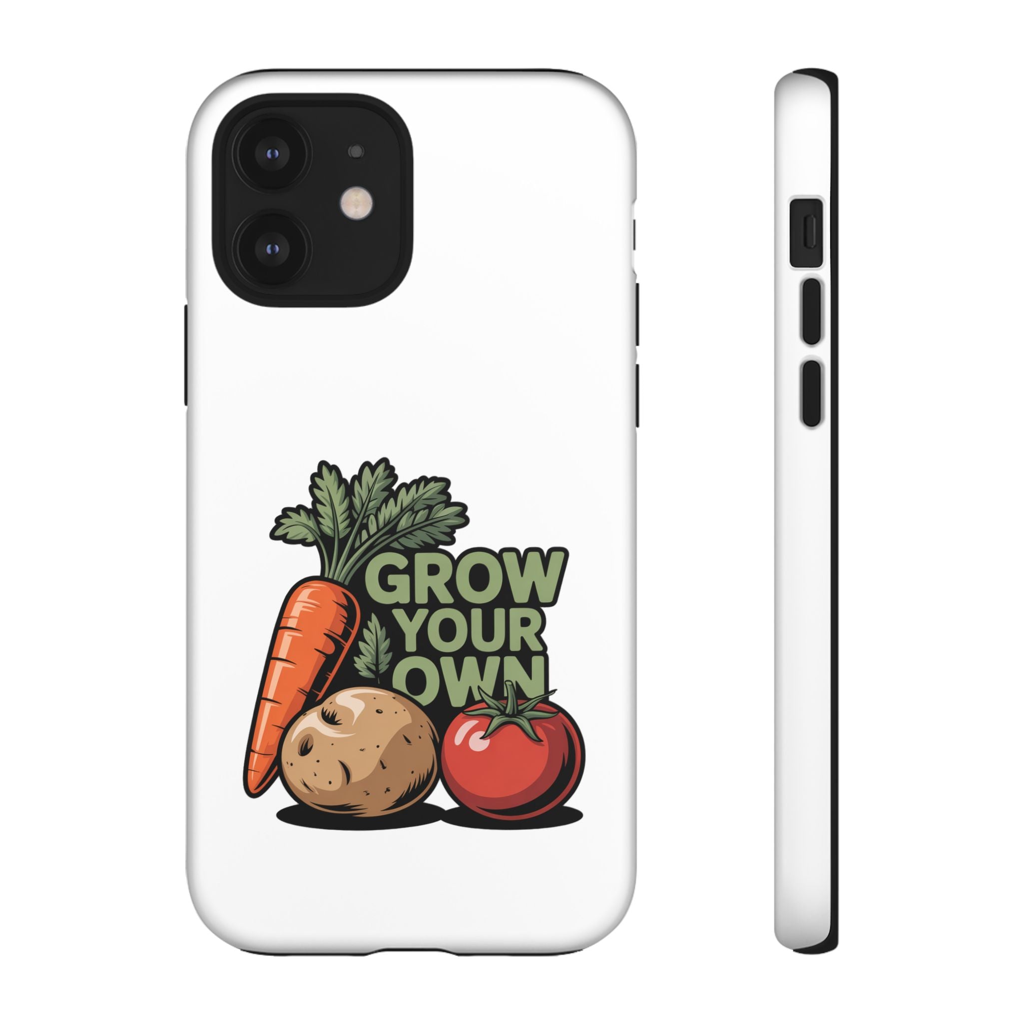 Grow Your Own Vegetables Phone Case — Gardening Carrot Potato Tomato Design